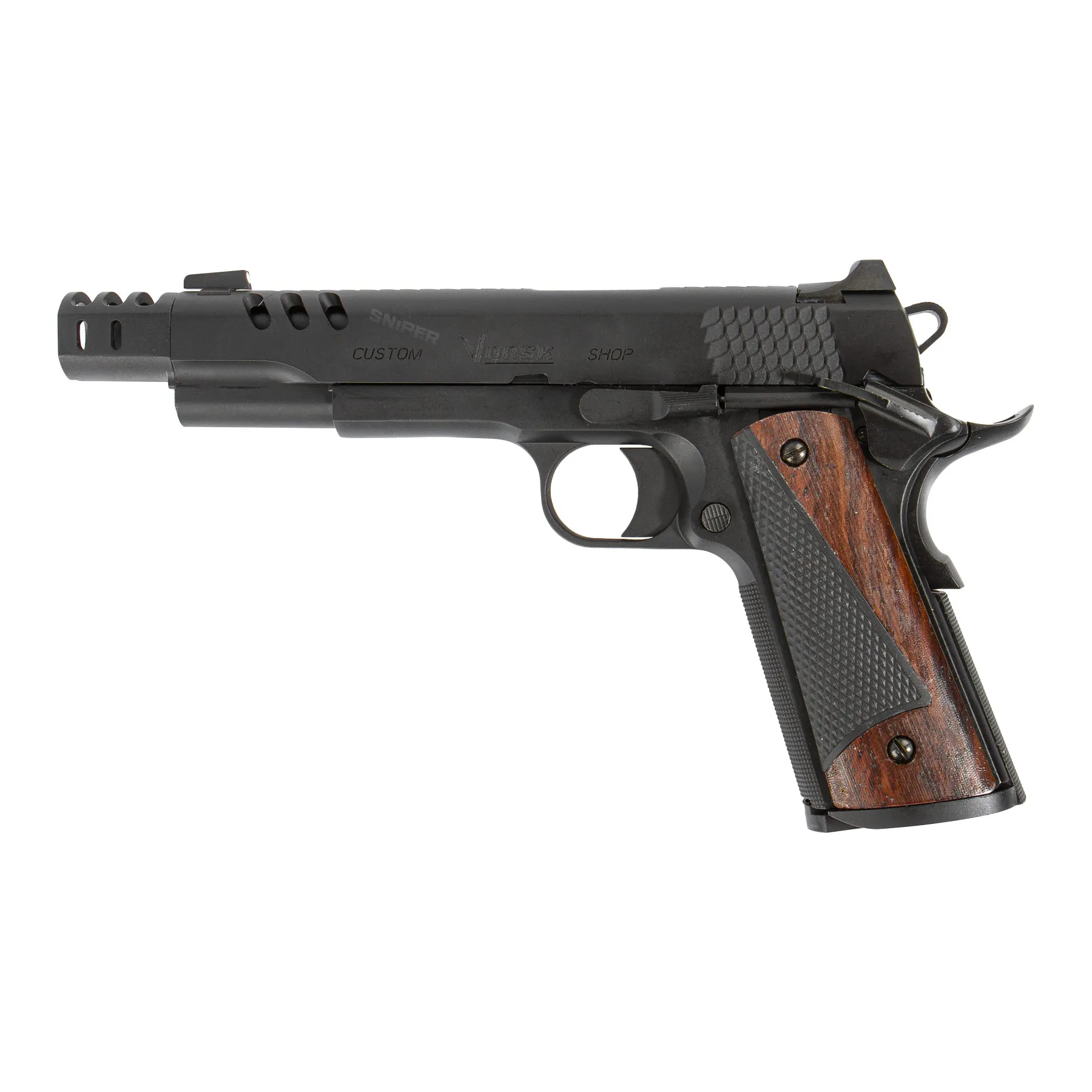 Vorsk CS Defender Pro MEU GBB, Dark Wood, Black