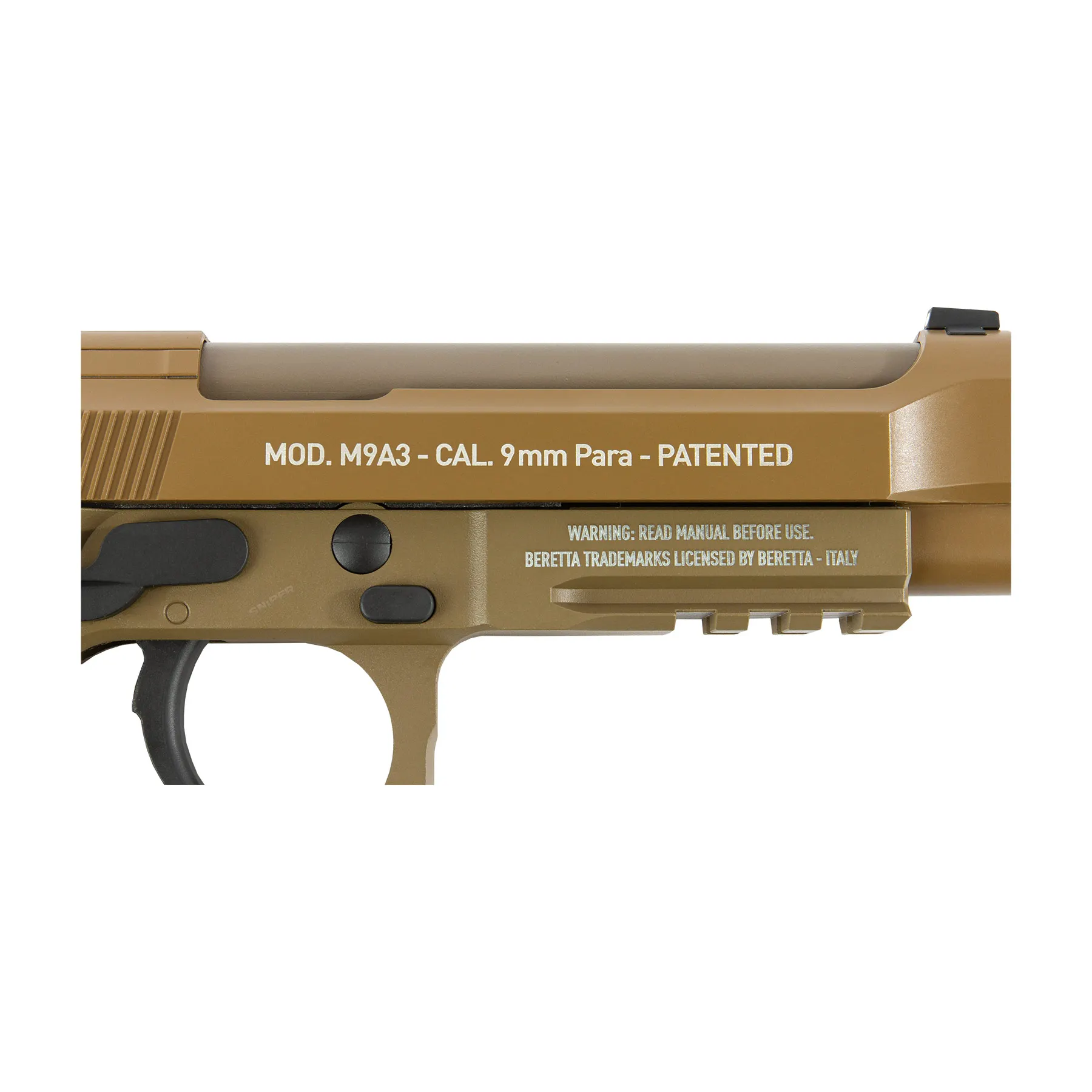 Beretta M9A3 Full Metal CO2, GBB Softair Pistole