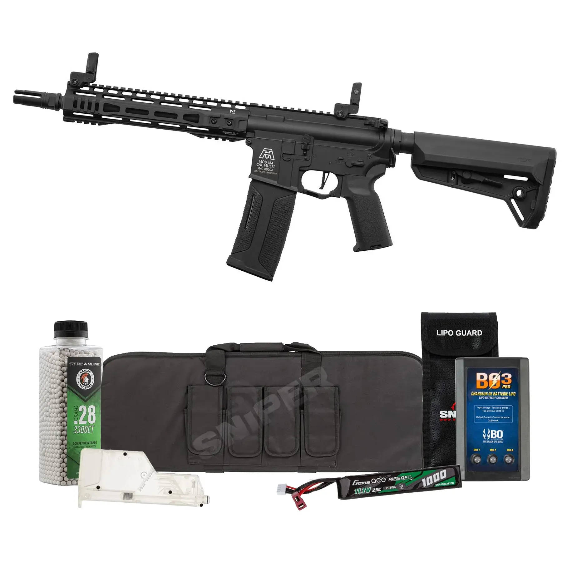 Bundle Deal - Lancer x BG SPR 10" Gen3 Nebula ETU (S)AEG, Black