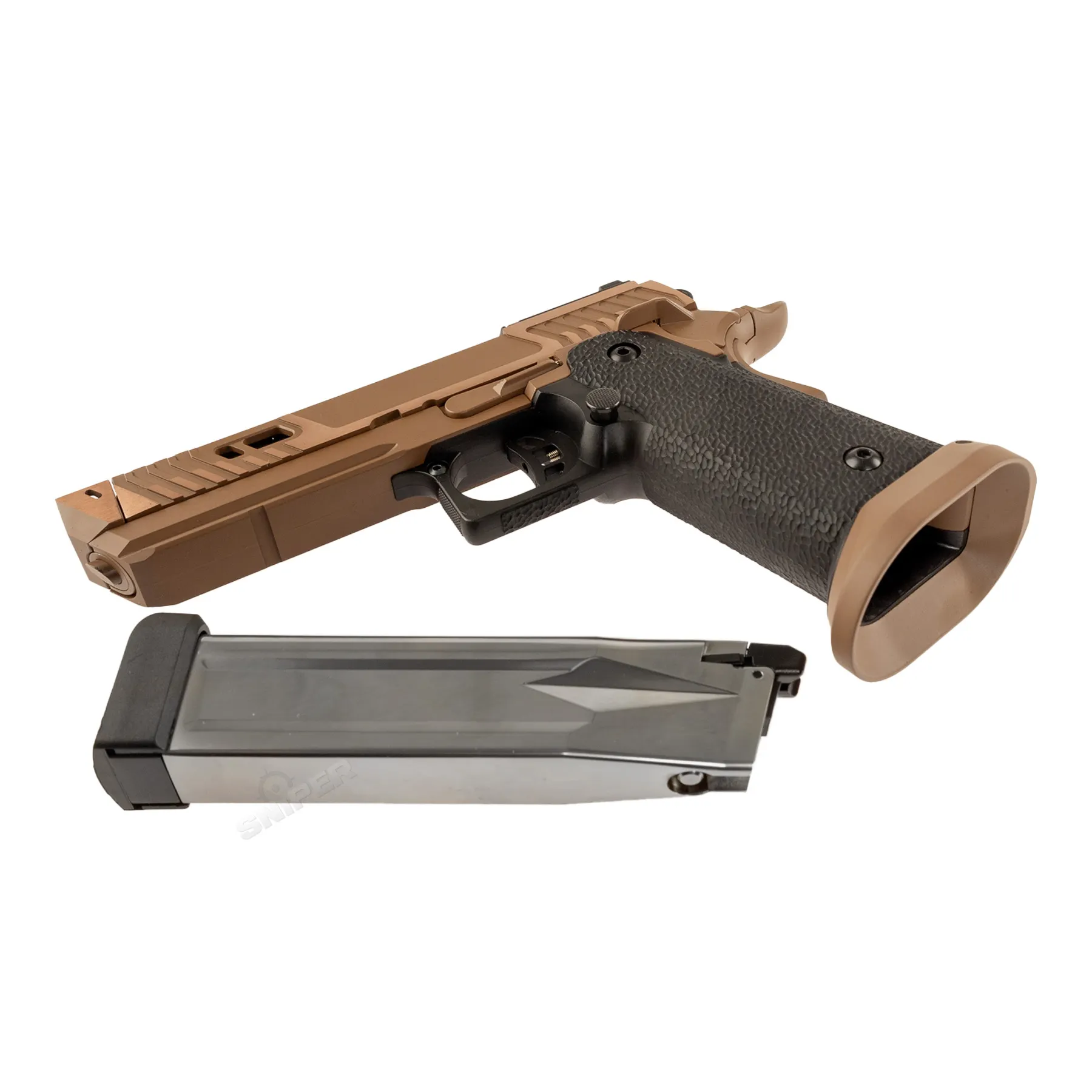 Einsteiger Set #1 - Reapo Sahara Viper Hi-Capa Softair Pistole, Co2 und Gas