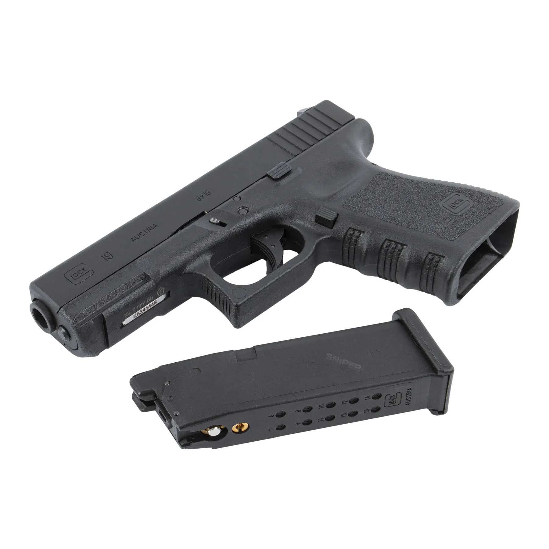 Glock 19 Gen 3 GBB Softair Pistole