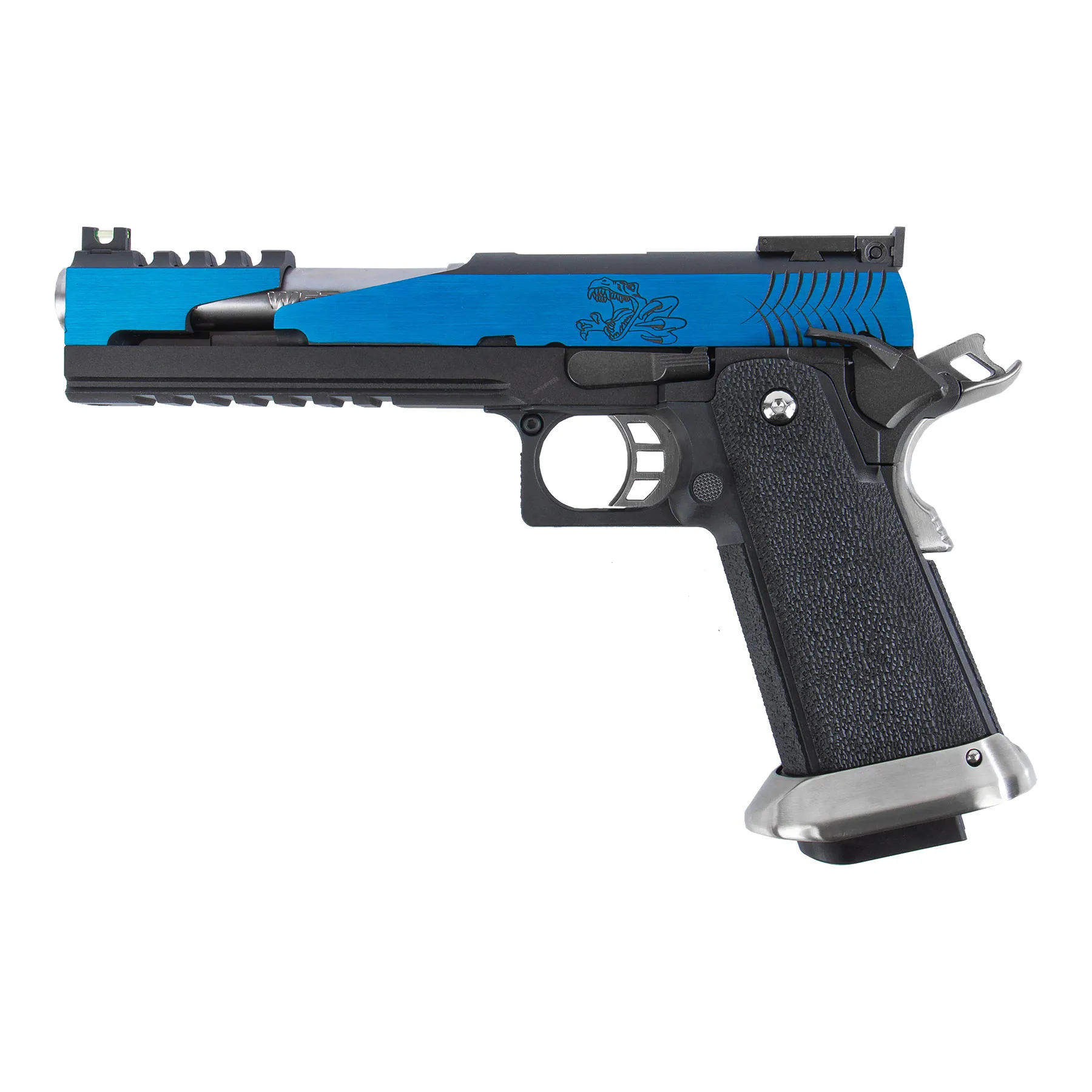 WE Hi-Capa 6 T-Rex Customs Blue GBB Softair Pistole