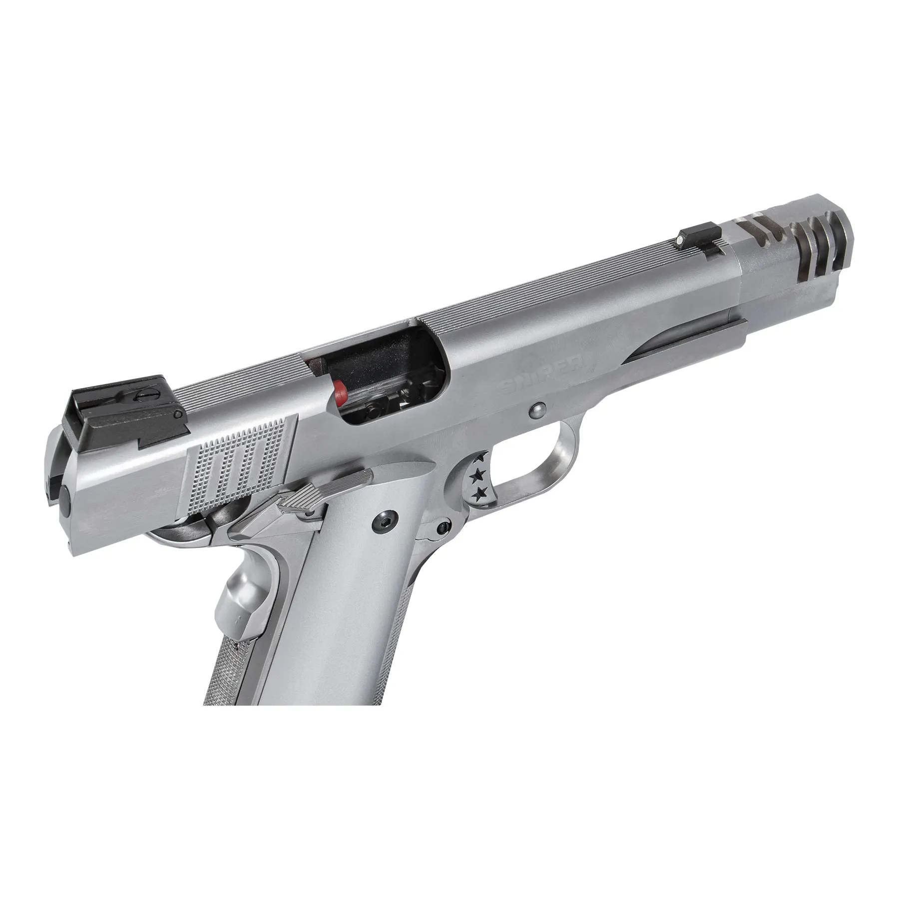 AW Custom NE3101 1911 Silver GBB Softair Pistole