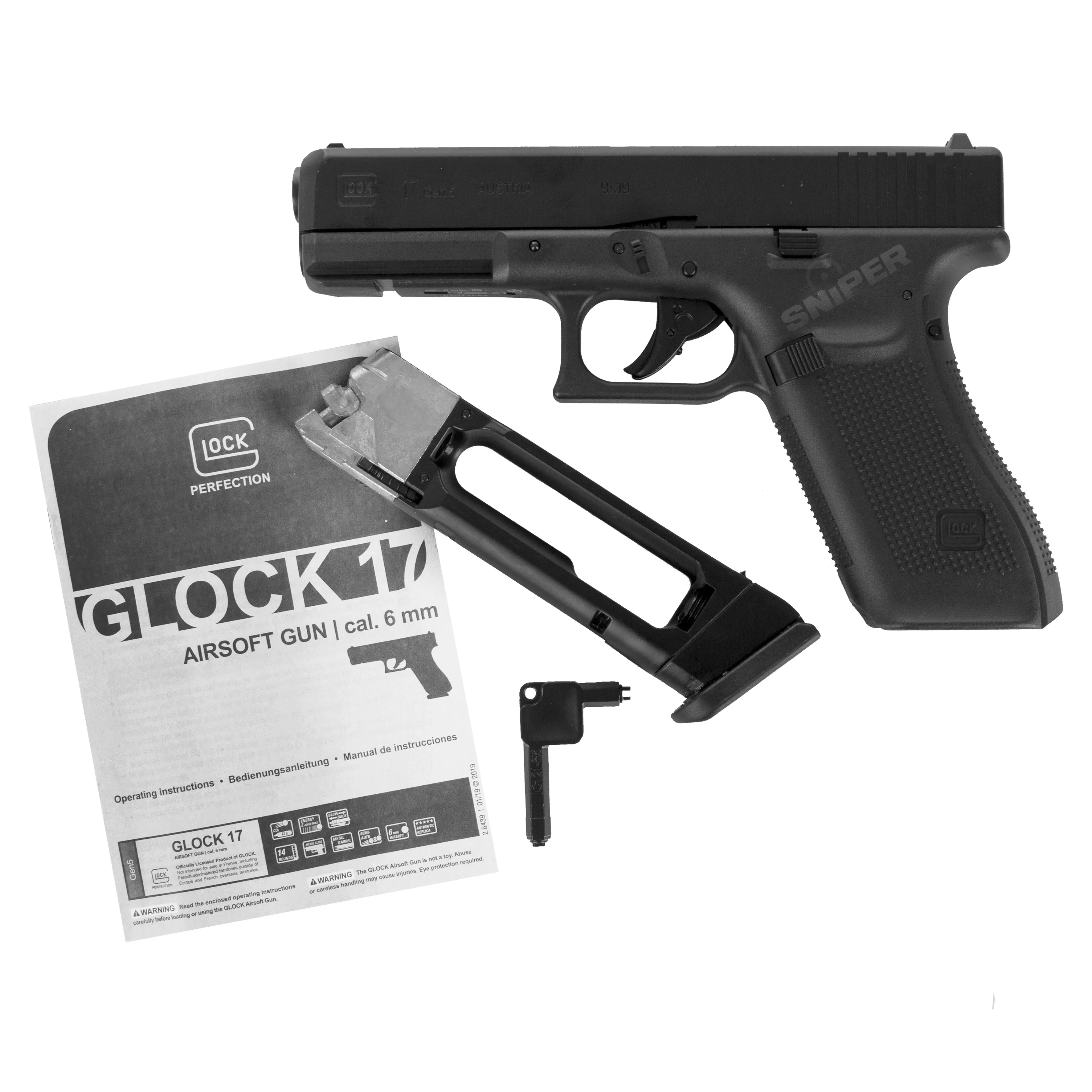 B-Ware Glock 17 Gen 5 CO2 Softair Pistole
