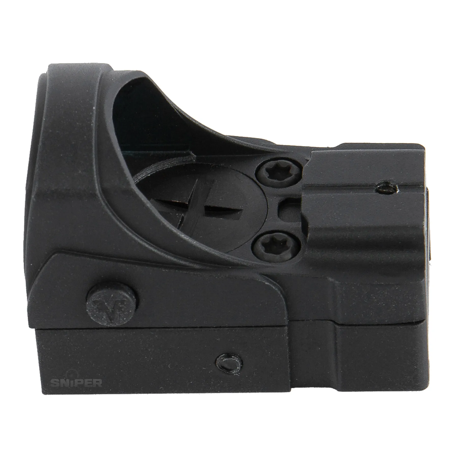 Impact Mini Reflex Red Dot Visier w/ 45° Mount, Black