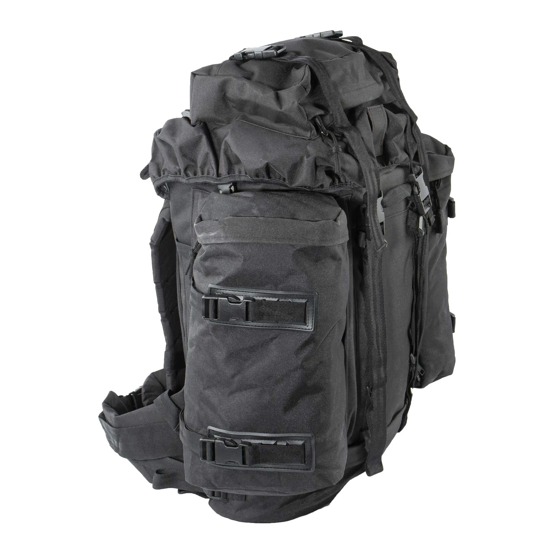 Backpack Commando Rucksack 70l + 16l, Black