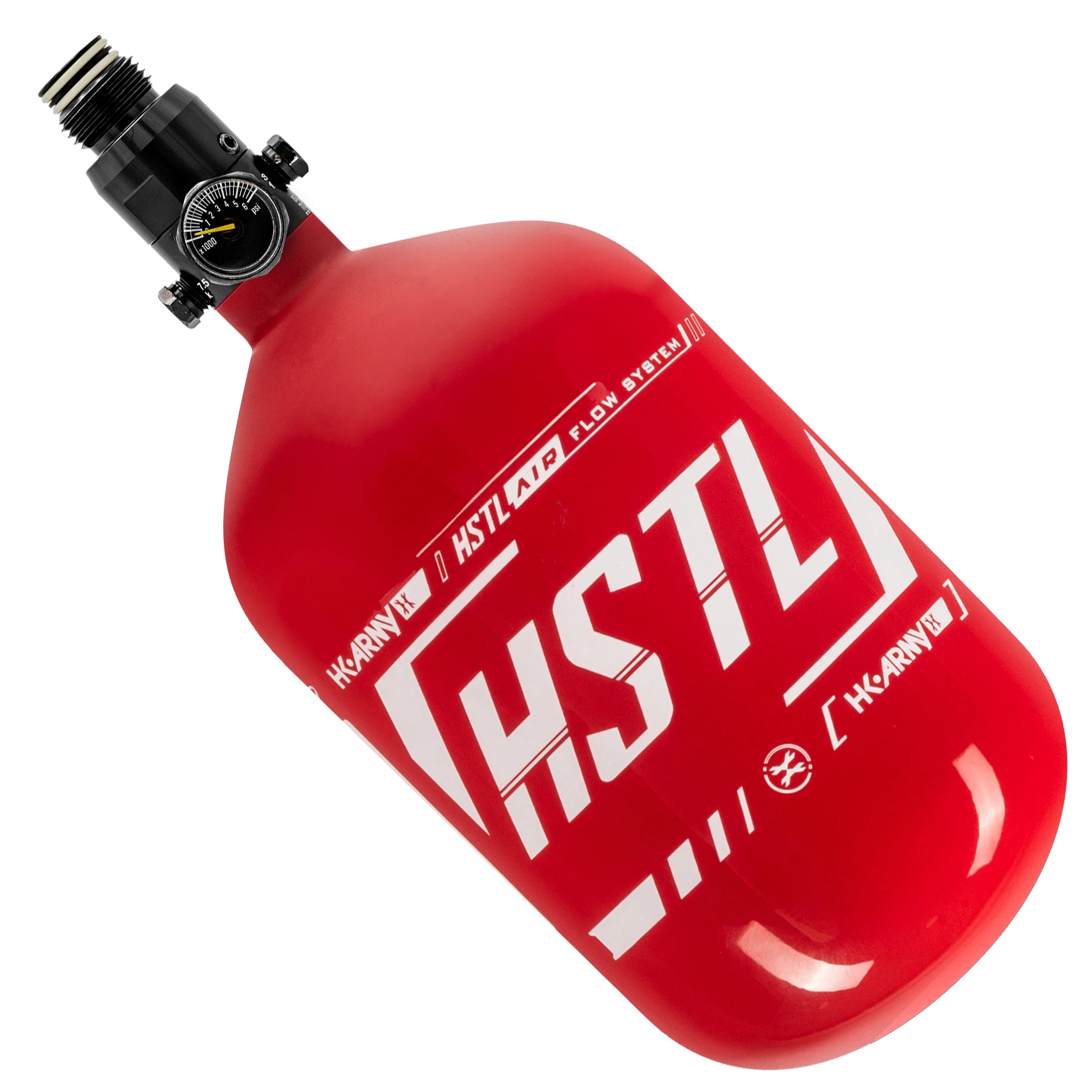 HK Army HSTL Carbon Fiber Tank w/ Regulator 68/4500, Red/White