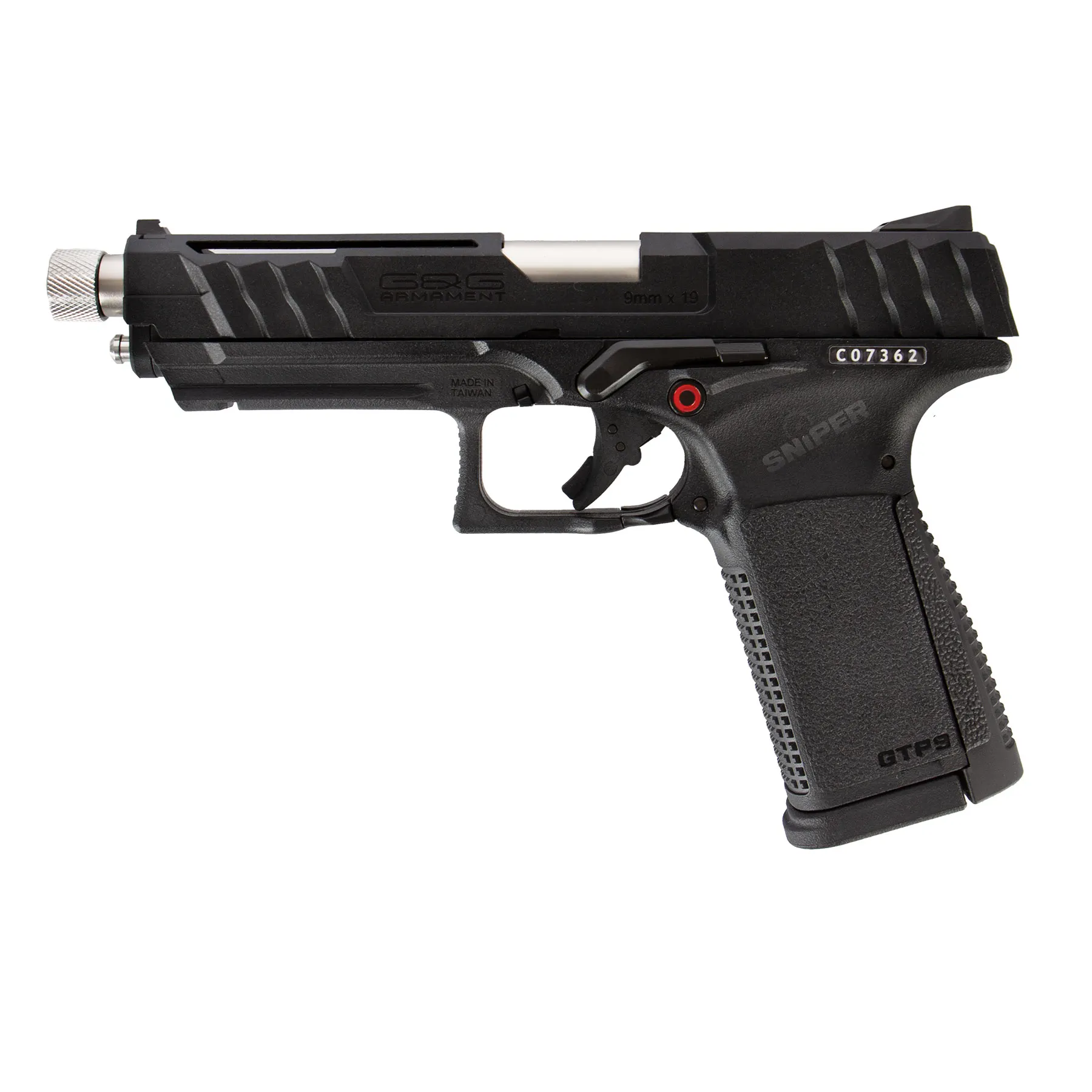 G&G GTP 9 Black GBB Softair Pistole
