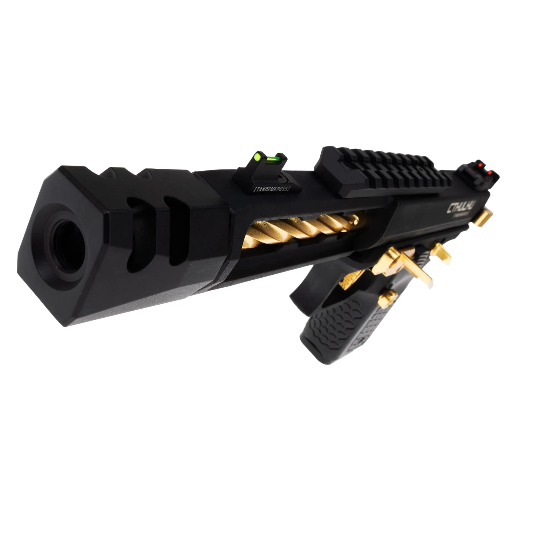 Lancer Tandemkross Cthulhu GBB Softair Pistole, Black/Gold