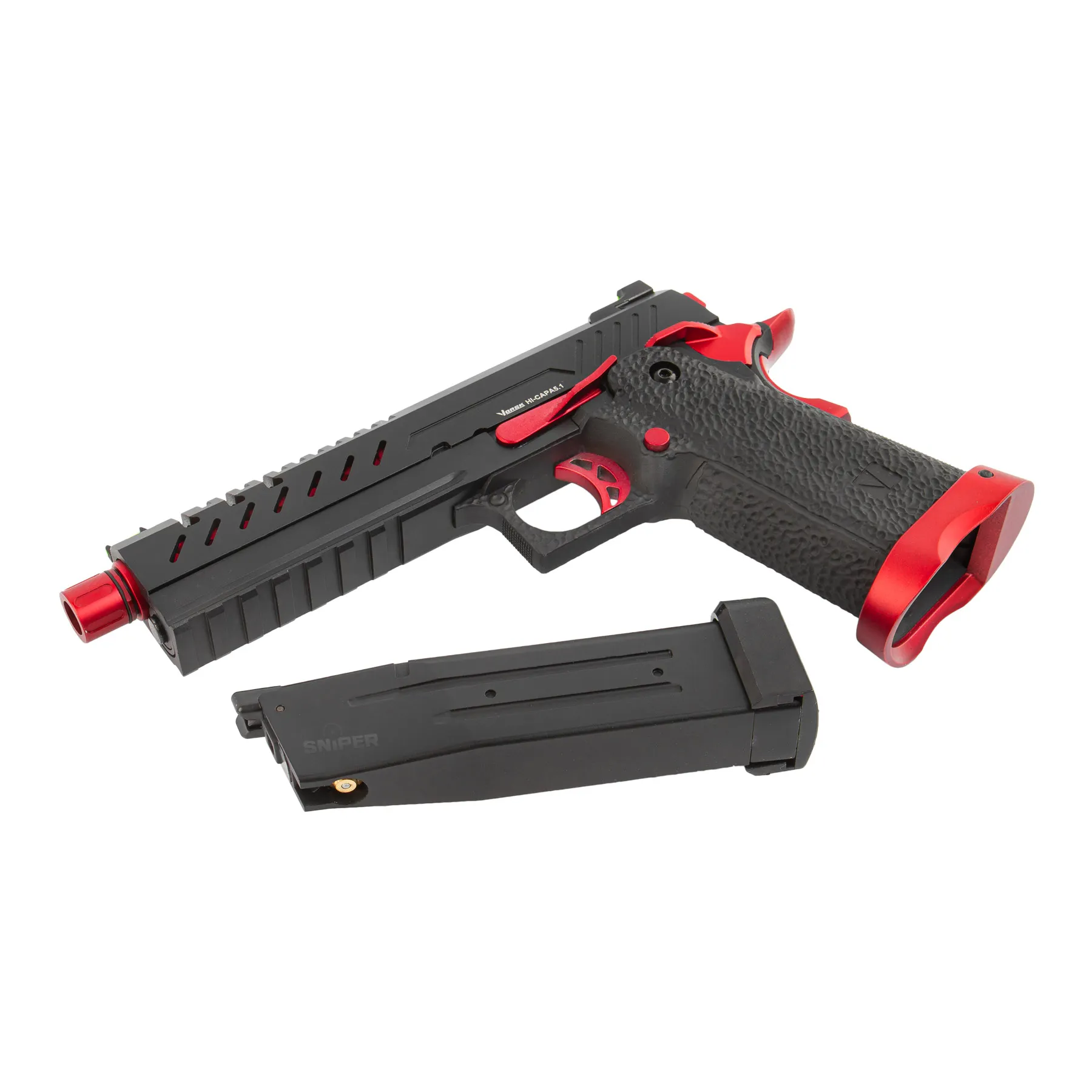 Vorsk Hi-Capa 5.1 Red Match GBB Softair Pistole