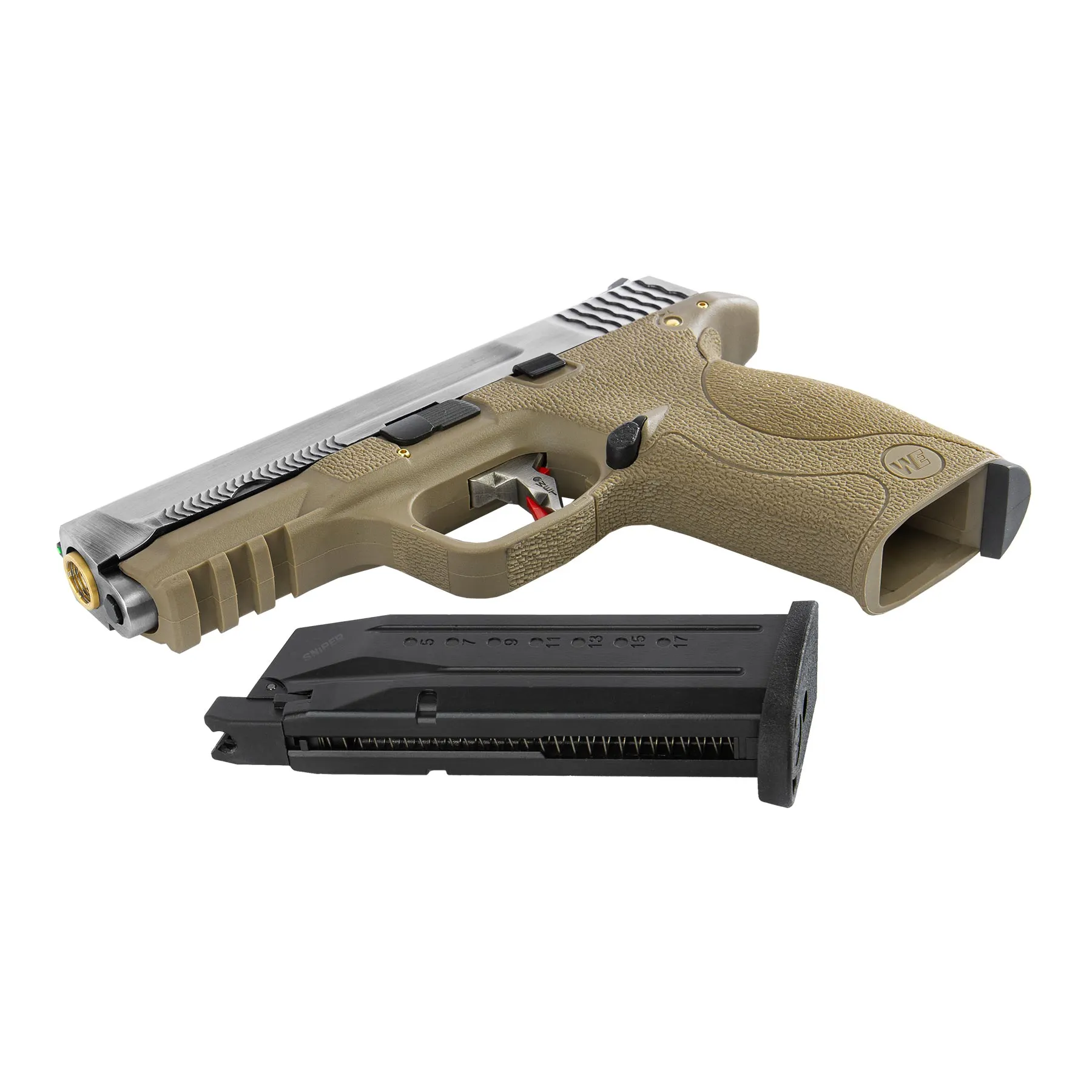 WET-05 SV Gold Barrel Metal Version GBB, FDE