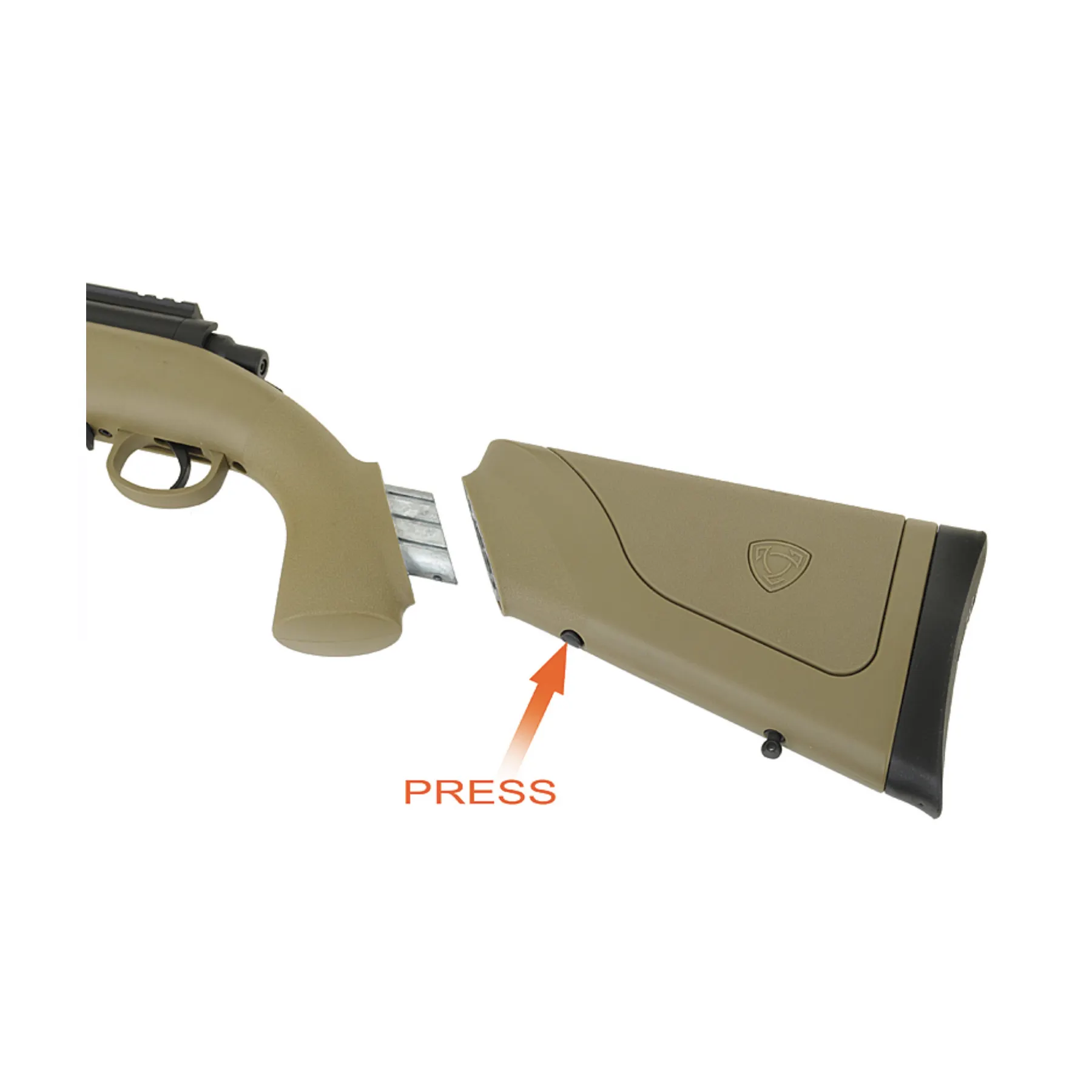 M40A3 Spring Sniper Rifle Tan, Vers. II