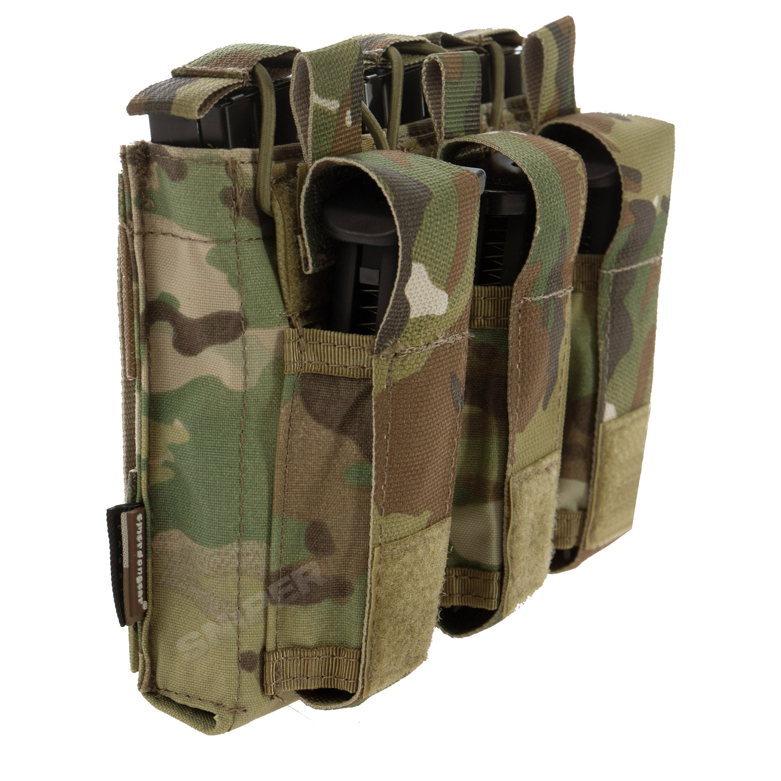 Rifle/ Pistol Triple Open Mag Pouch, Multicam
