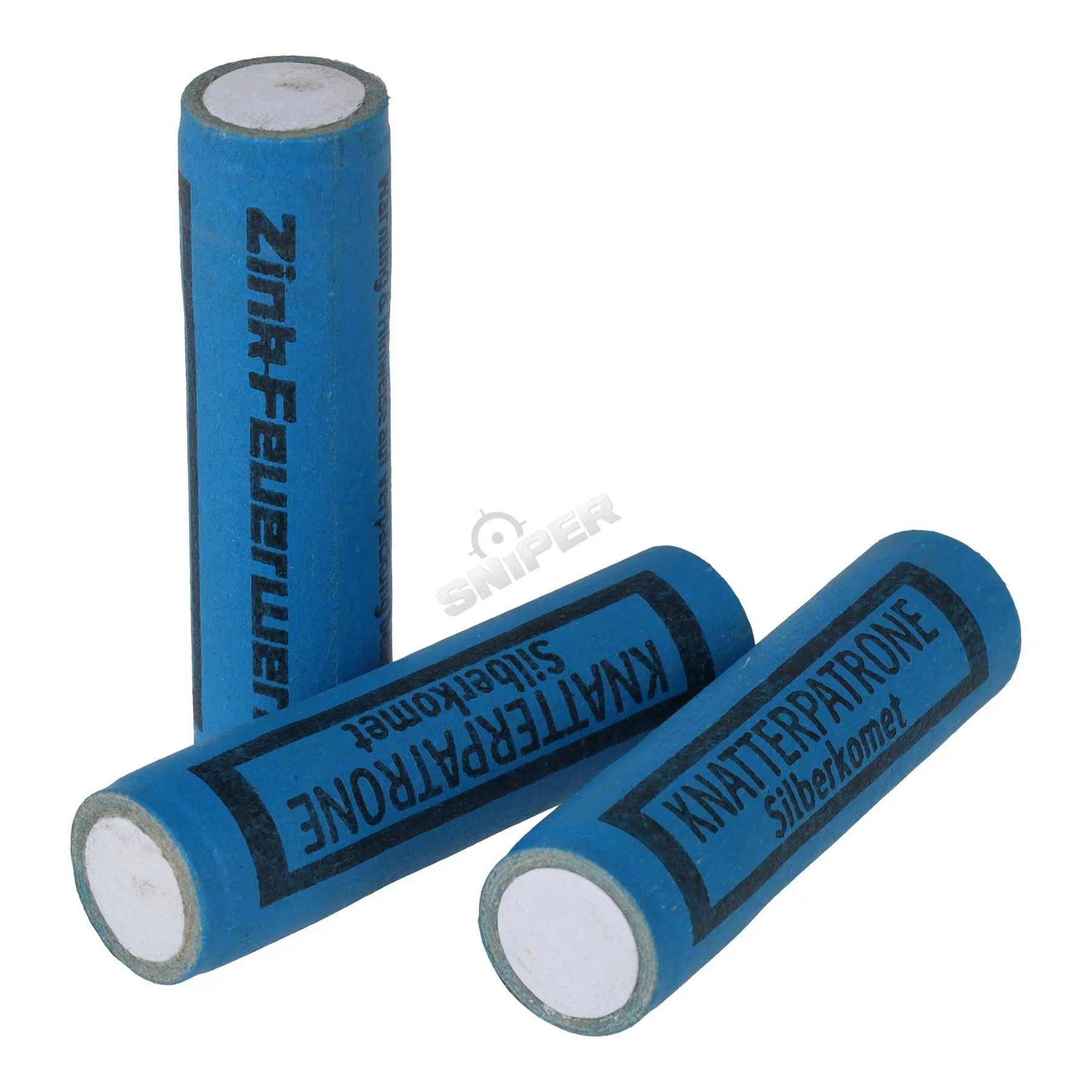 Zink Pyro-Knatterpatronen Z mit Titanschweif, 50 Stück
