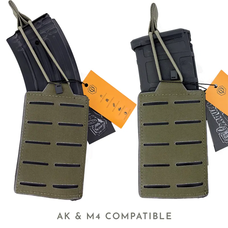 Conquer Single M4 Mag Pouch, OD Conquer Single M4 Mag Pouch, Camo
