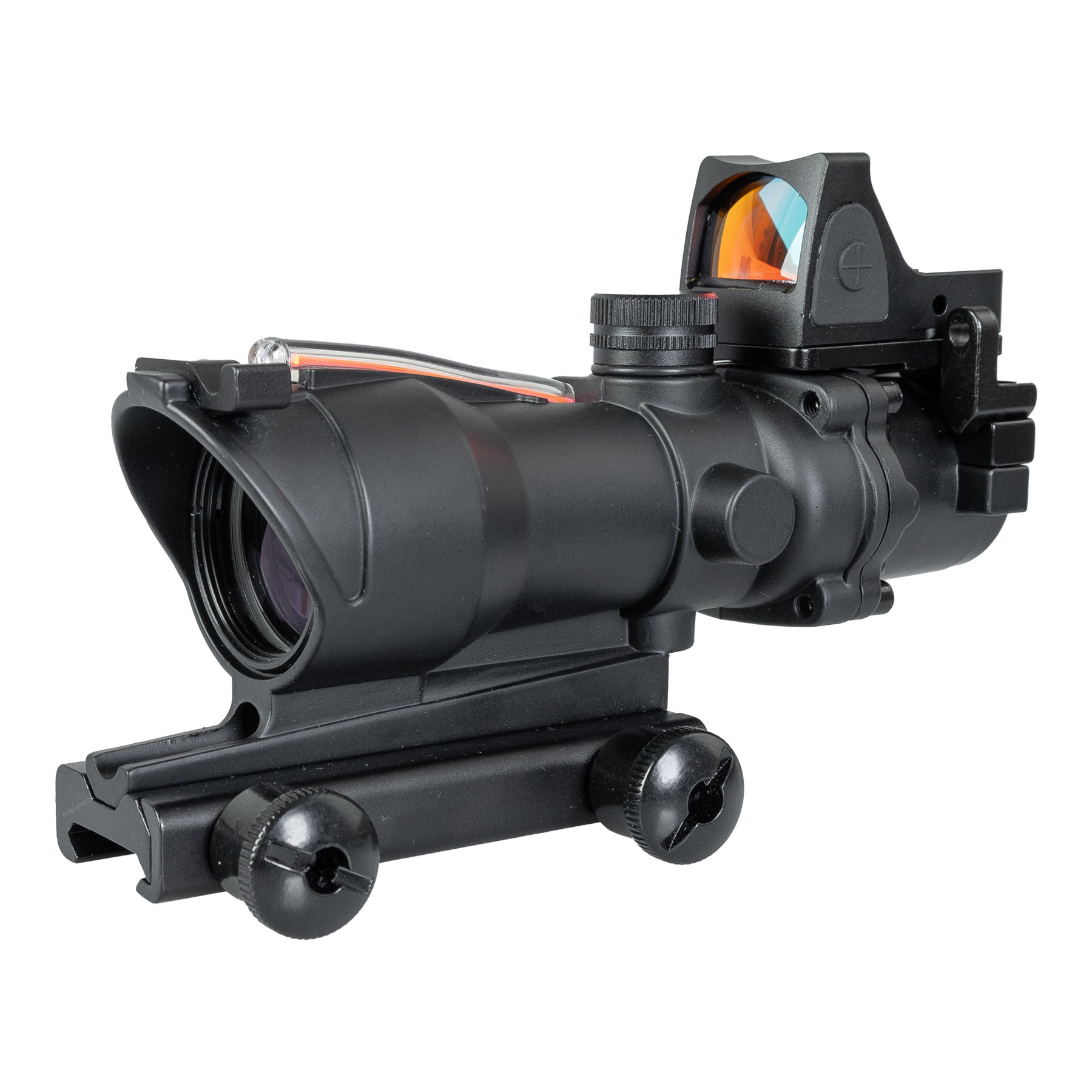 Reapo Fiber Optics 4x32 Visier mit Micro Red Dot, Black