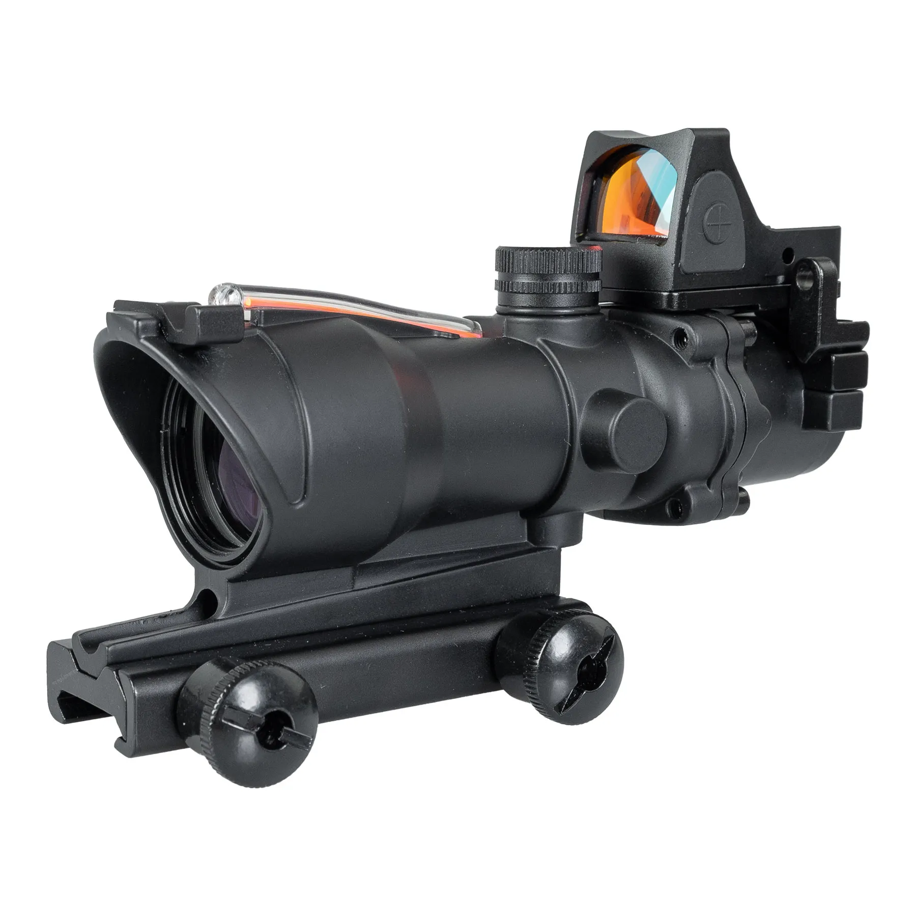 Reapo Fiber Optics 4x32 Visier mit Micro Red Dot, Black Reapo Fiber Optics 4x32 Visier mit Micro Red Dot, Black