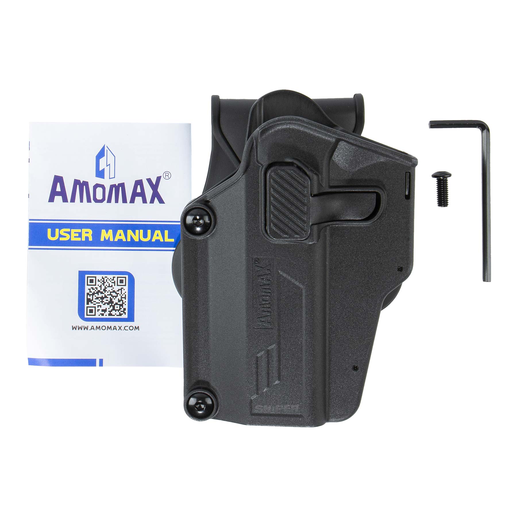 Universal Paddle Holster, Multi Fit, links, Black