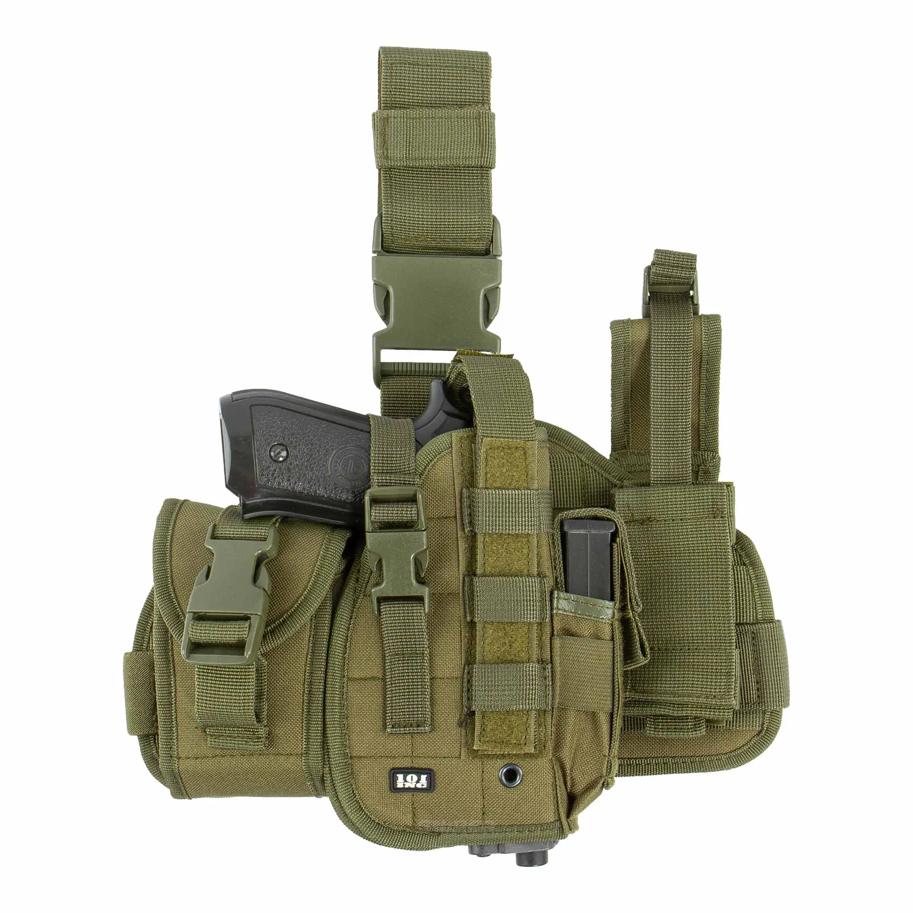 Oberschenkelholster Hip Molle Holster, Green Oberschenkelholster Hip Molle Holster, Green