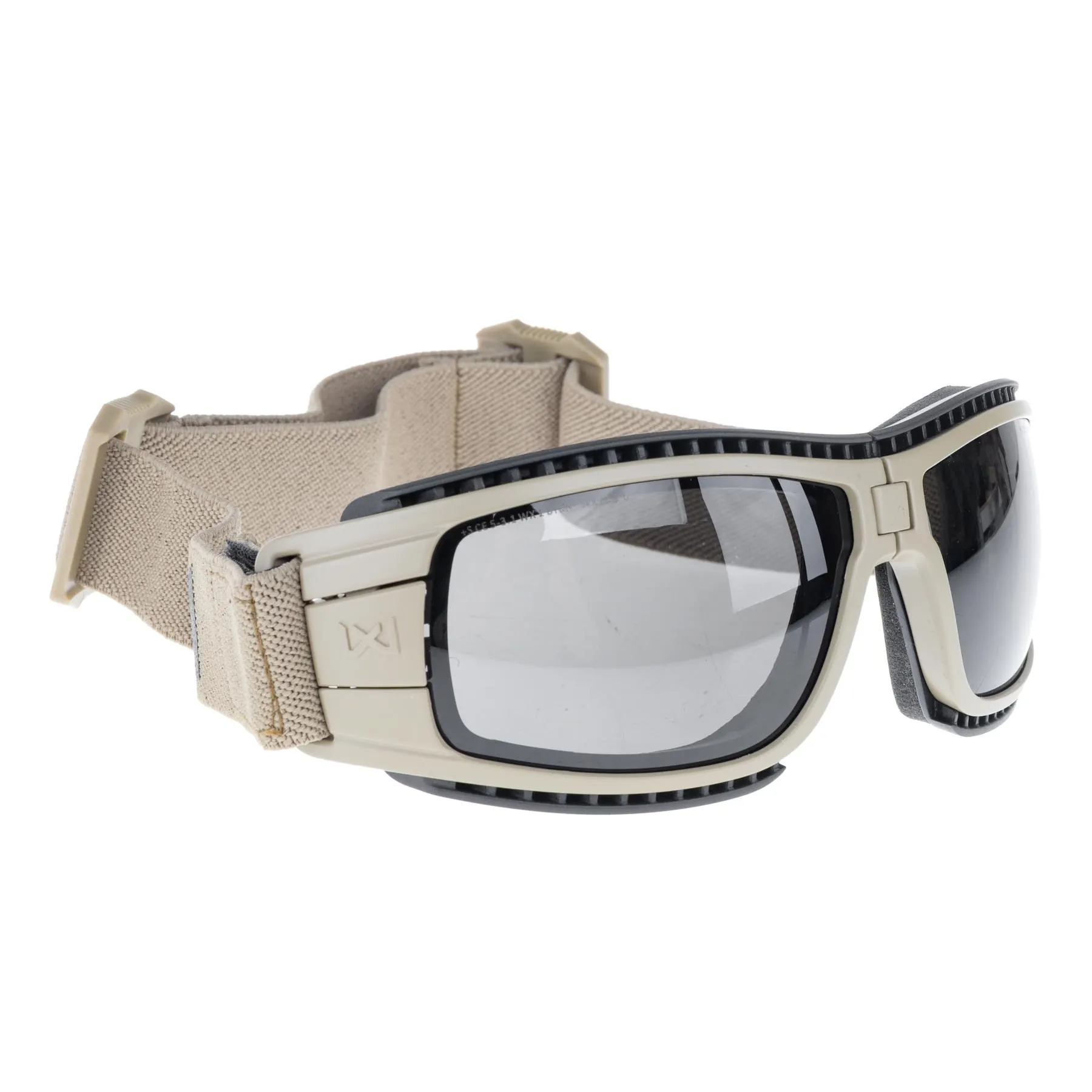 WileyX Lynx Goggles w/ Tan Frame, Grey/Clear Lens