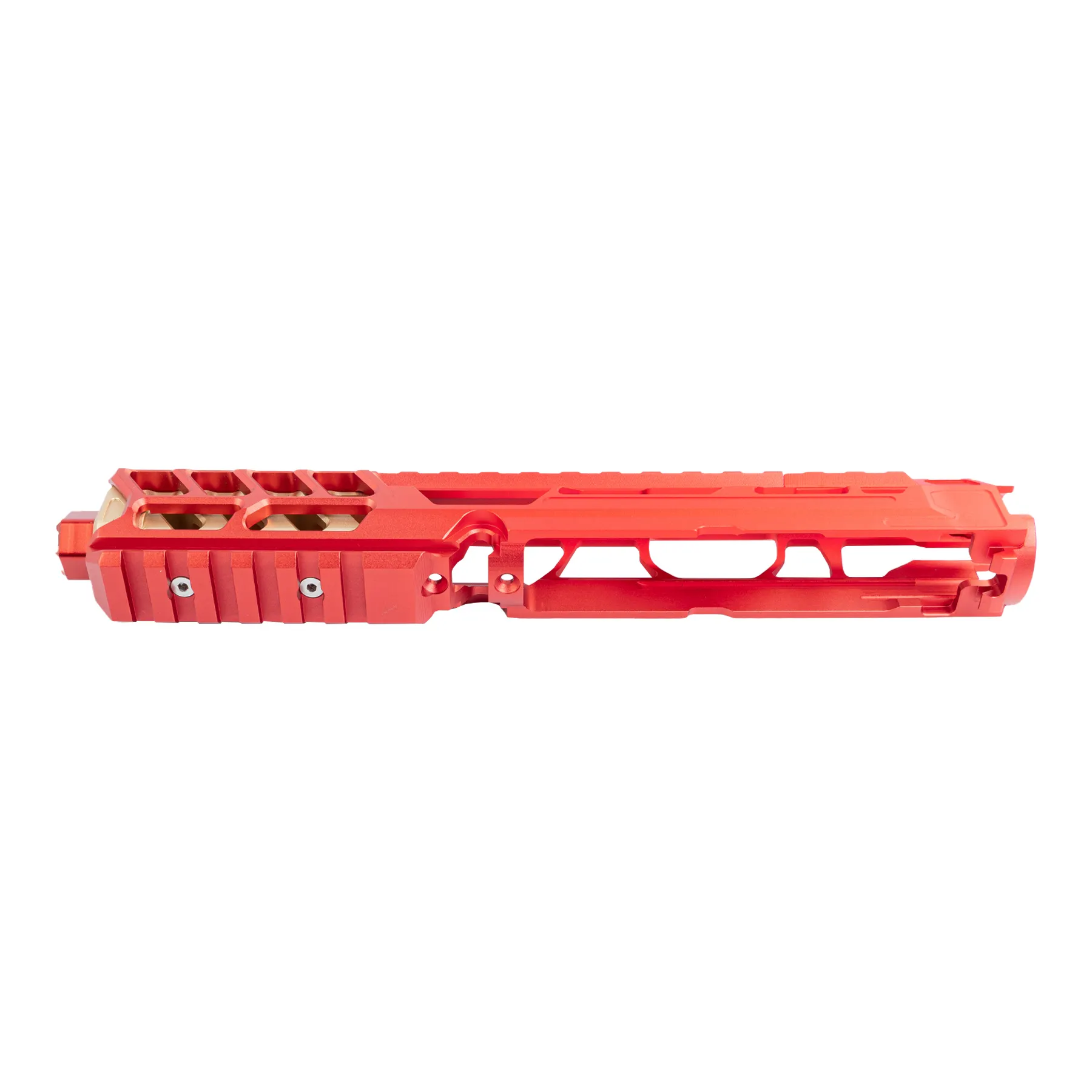 AAP-01 CNC Upper Set Long Cutout, Red/Gold