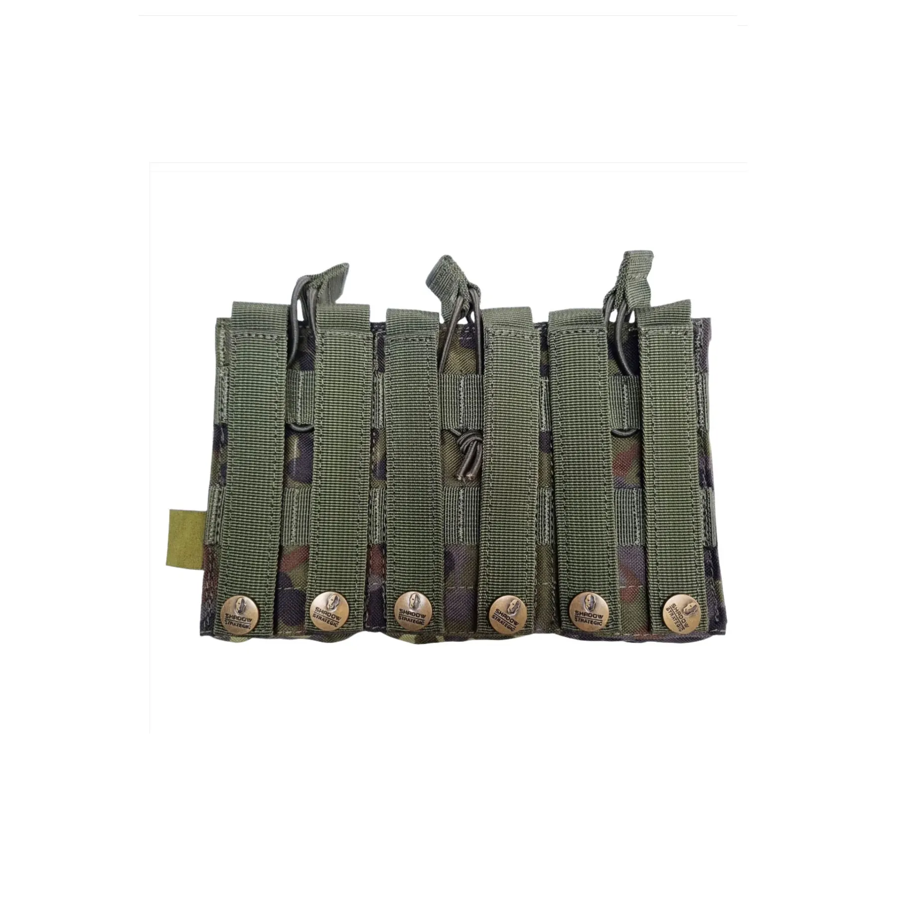 Shadow Triple Open-Top Stacker Mag Pouch, Flecktarn