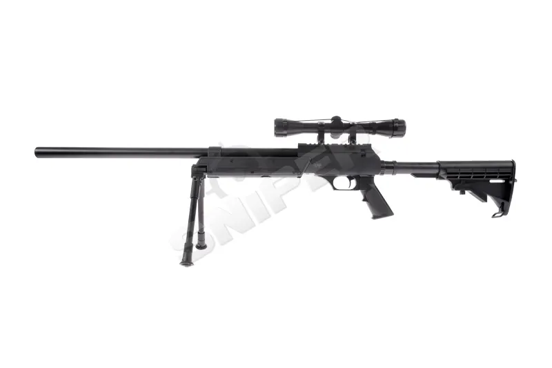 Tango T96 Spring Sniper Rifle Set, Black