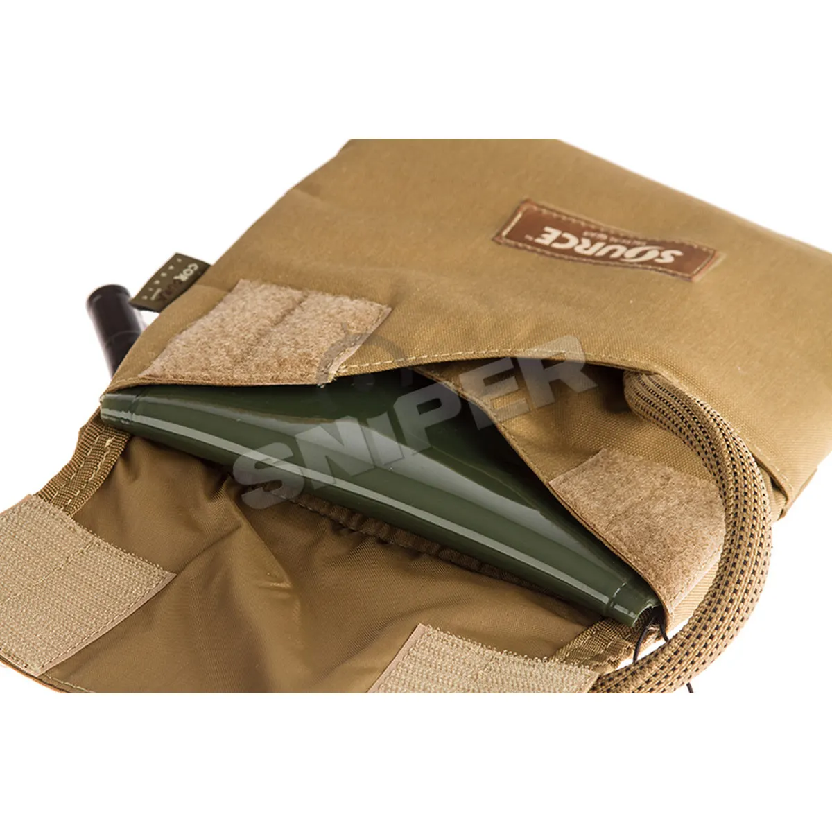 Kangaroo Collapsible Canteen 1L with Pouch, Coyote