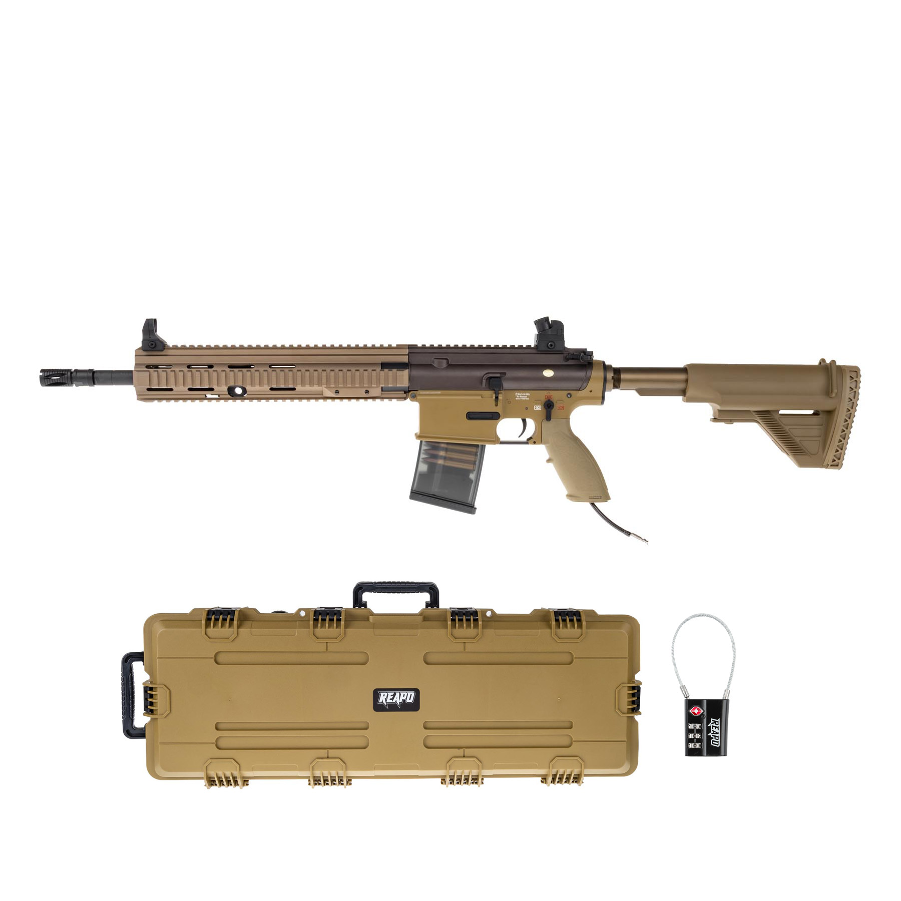 HPA Deal #1 - SAC x Wolverine GE17 HPA DMR Rifle, Tan