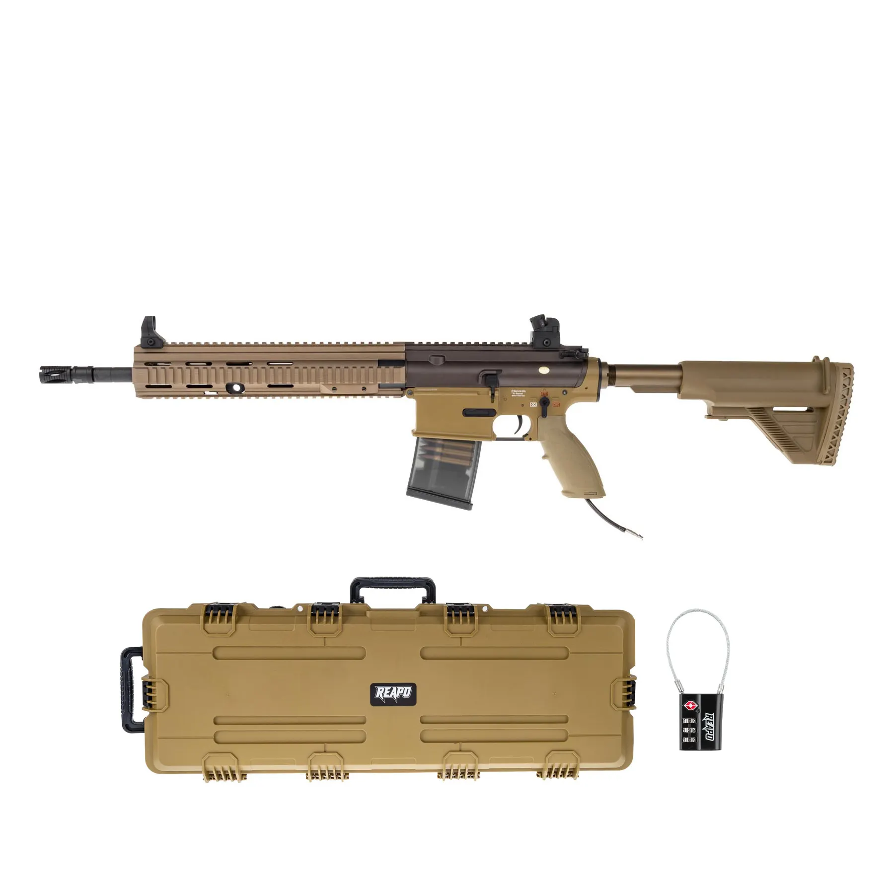 HPA Deal #2 - SAC x Wolverine GE17 HPA DMR Rifle, Tan HPA Deal #1 - SAC x Wolverine GE17 HPA DMR Rifle, Tan