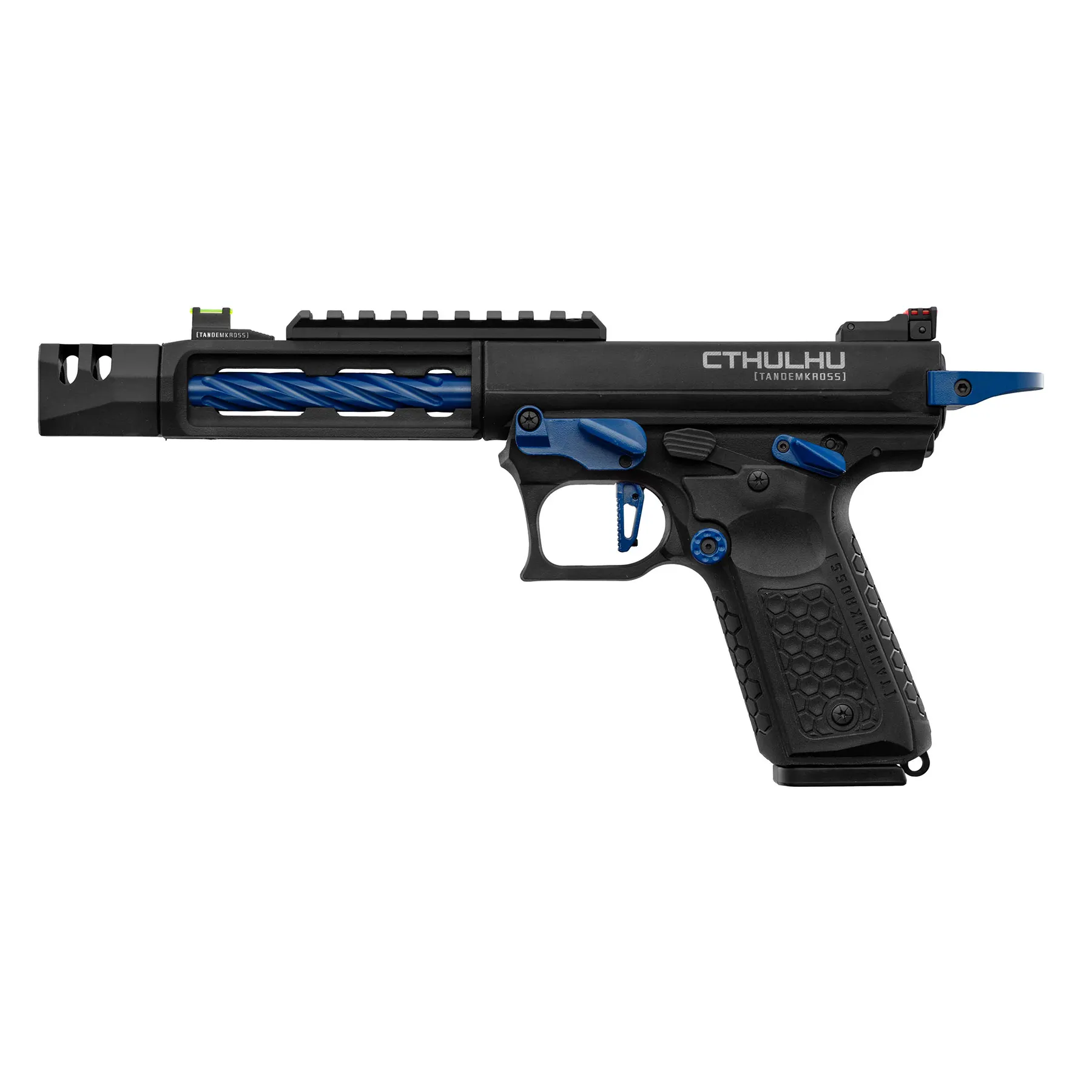 Lancer Tandemkross Cthulhu GBB Softair Pistole, Black/Blue