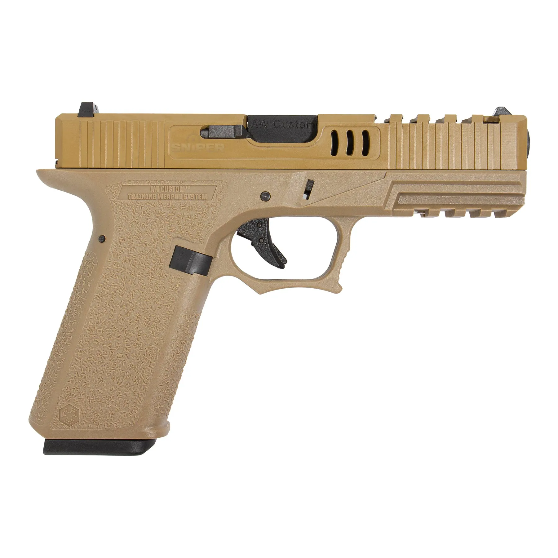 AW Custom VX7 Mod.2 GBB Softair Pistole, FDE
