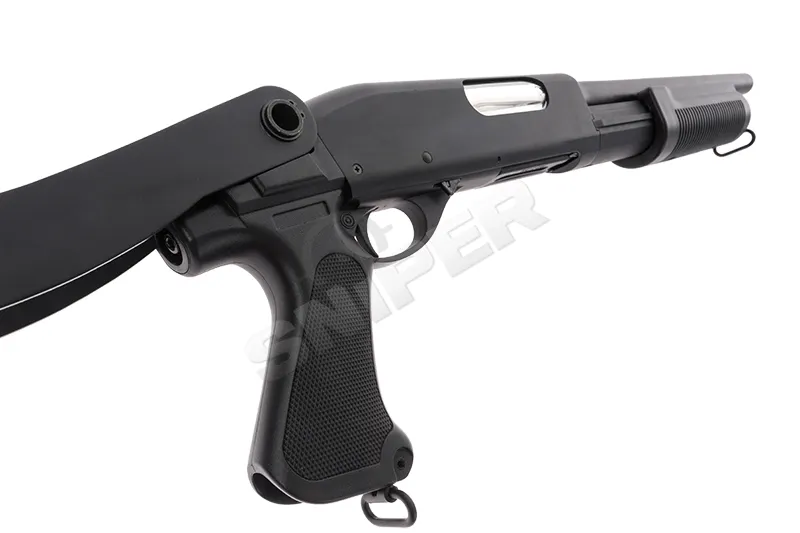M870 Police Folding Tri-Shot Spring Shotgun, Black