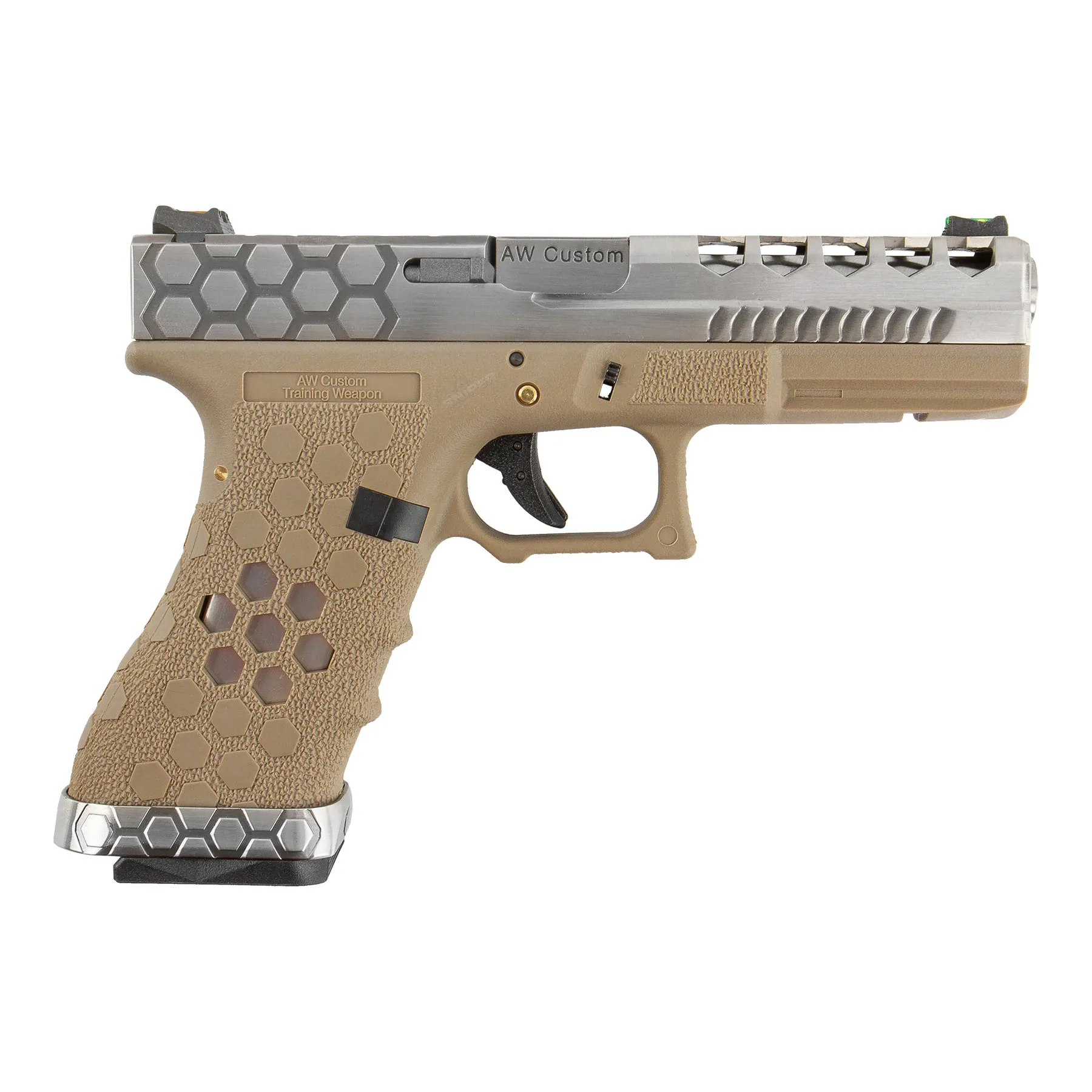 VX0110 Hex Cut Pistol, GBB SAC Custom VX0110 Hex Cut GBB Softair Pistole