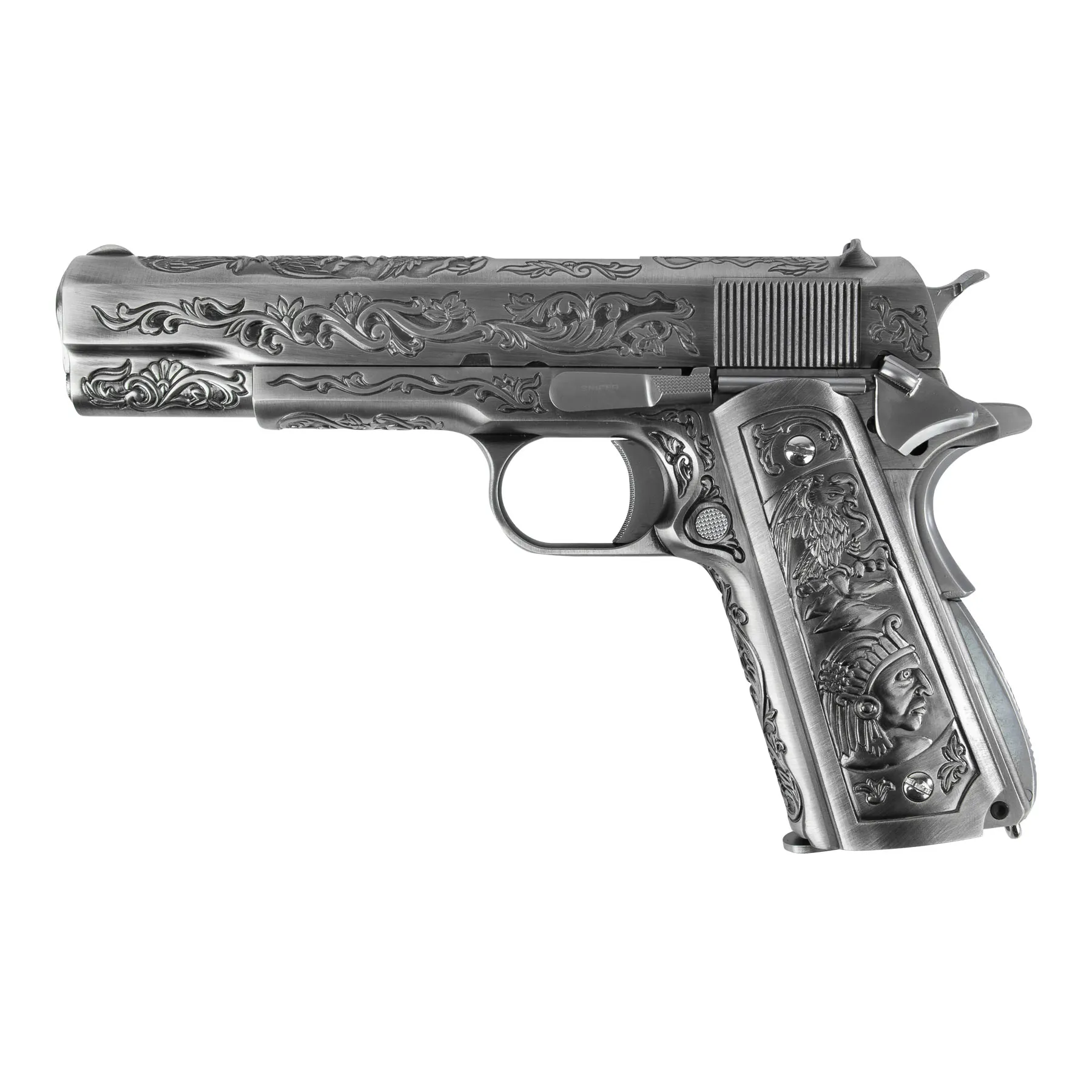 WE M1911 Ornament Full Metal Silver GBB Softair