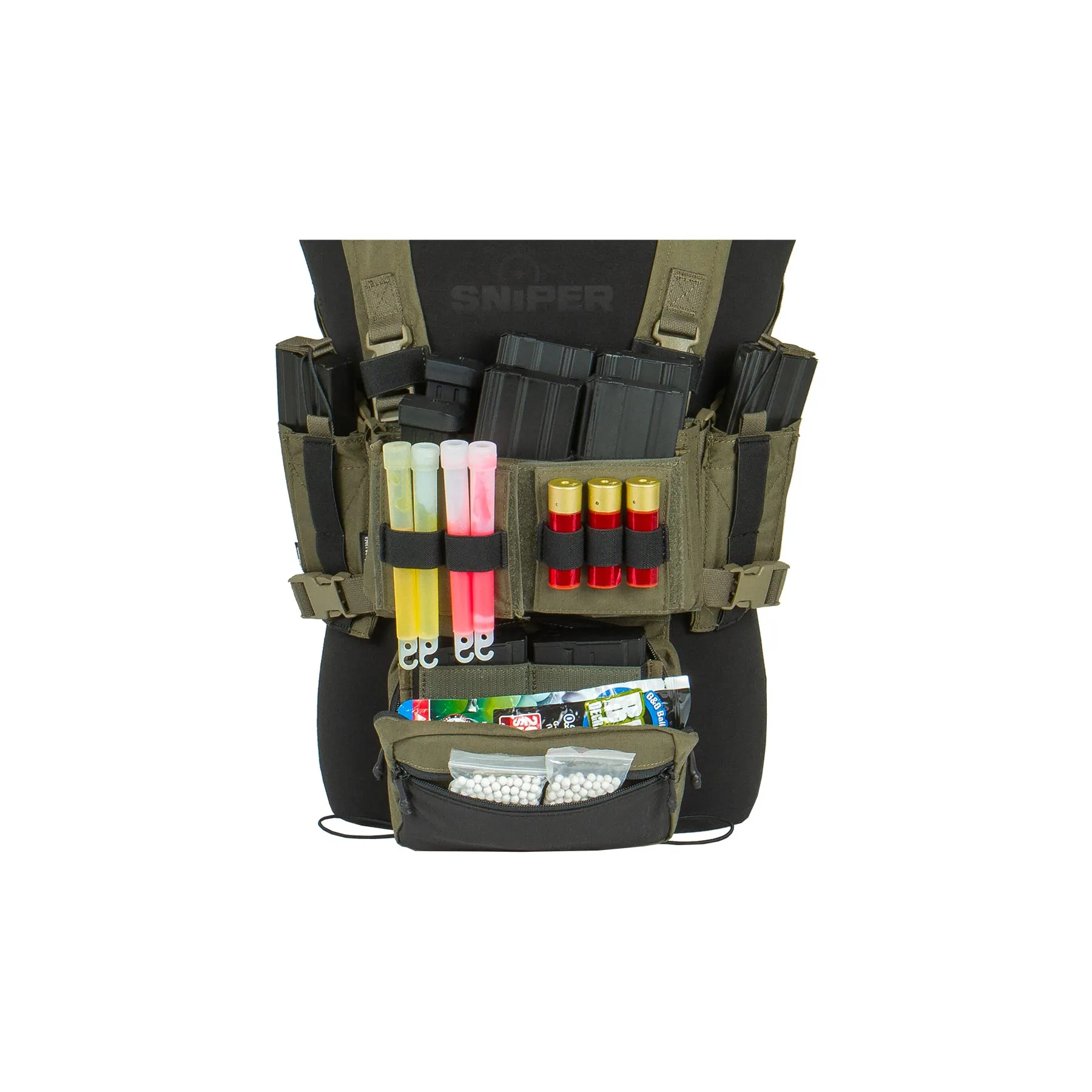 Micro Fight Chissis MK3 Chest Rig, Ranger Green