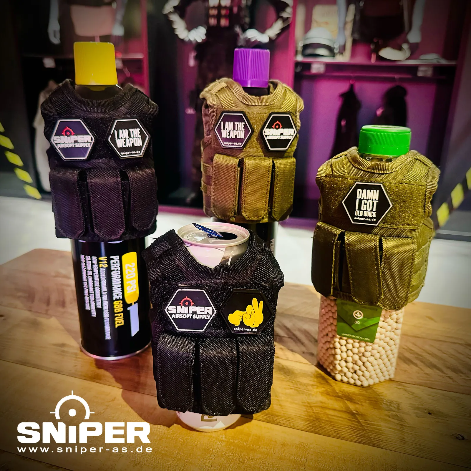 Reapo Mini Funny Tactical Vest, Green Reapo Mini Funny Tactical Vest, Black