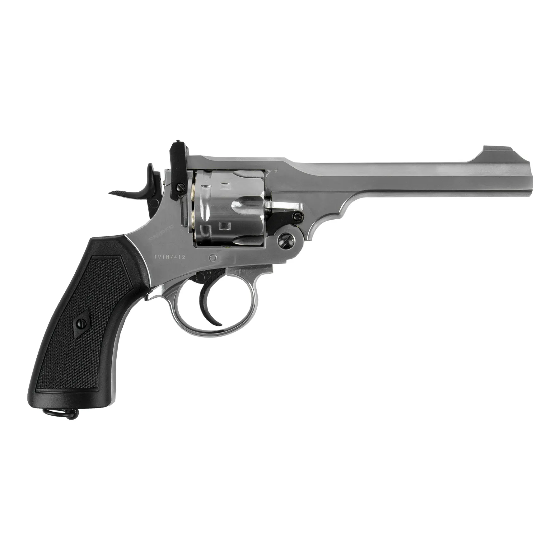 Win Gun Webley MKIV. 455 Revolver Silver CO2 Win Gun Webley MKIV. 455 Revolver Silver CO2