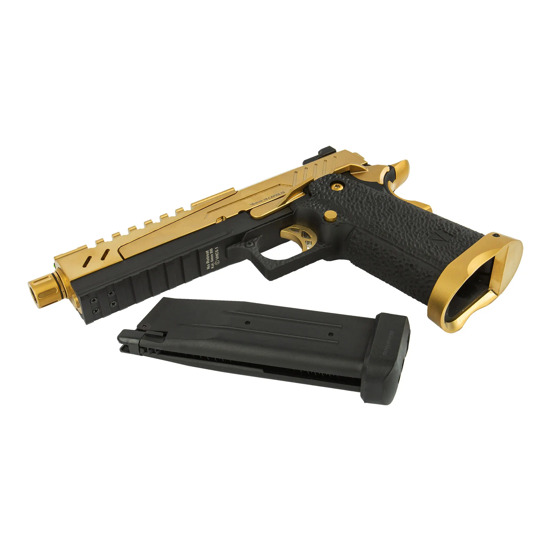 Vorsk Hi-Capa 5.1 Split Slide, Gold, GBB