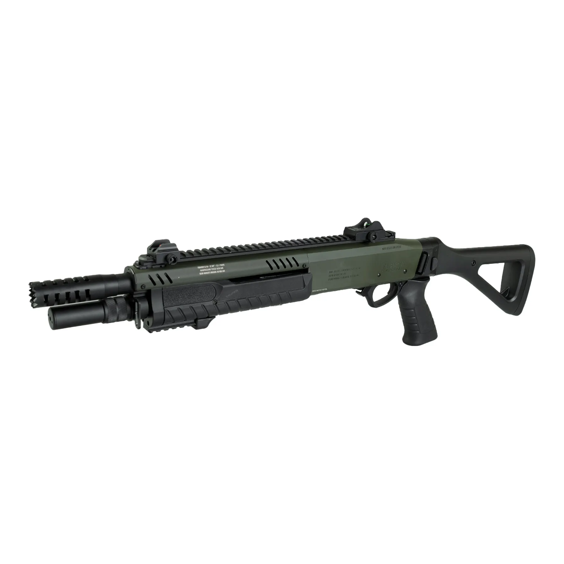 Fabarm STF12 Compact 11" Gas Pumpgun, OD