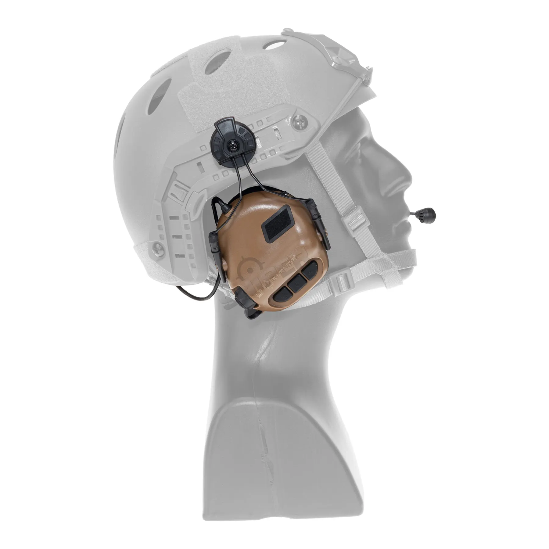 Earmor M32H Active Noise Reduction Headset für ARC Rails, Coyote