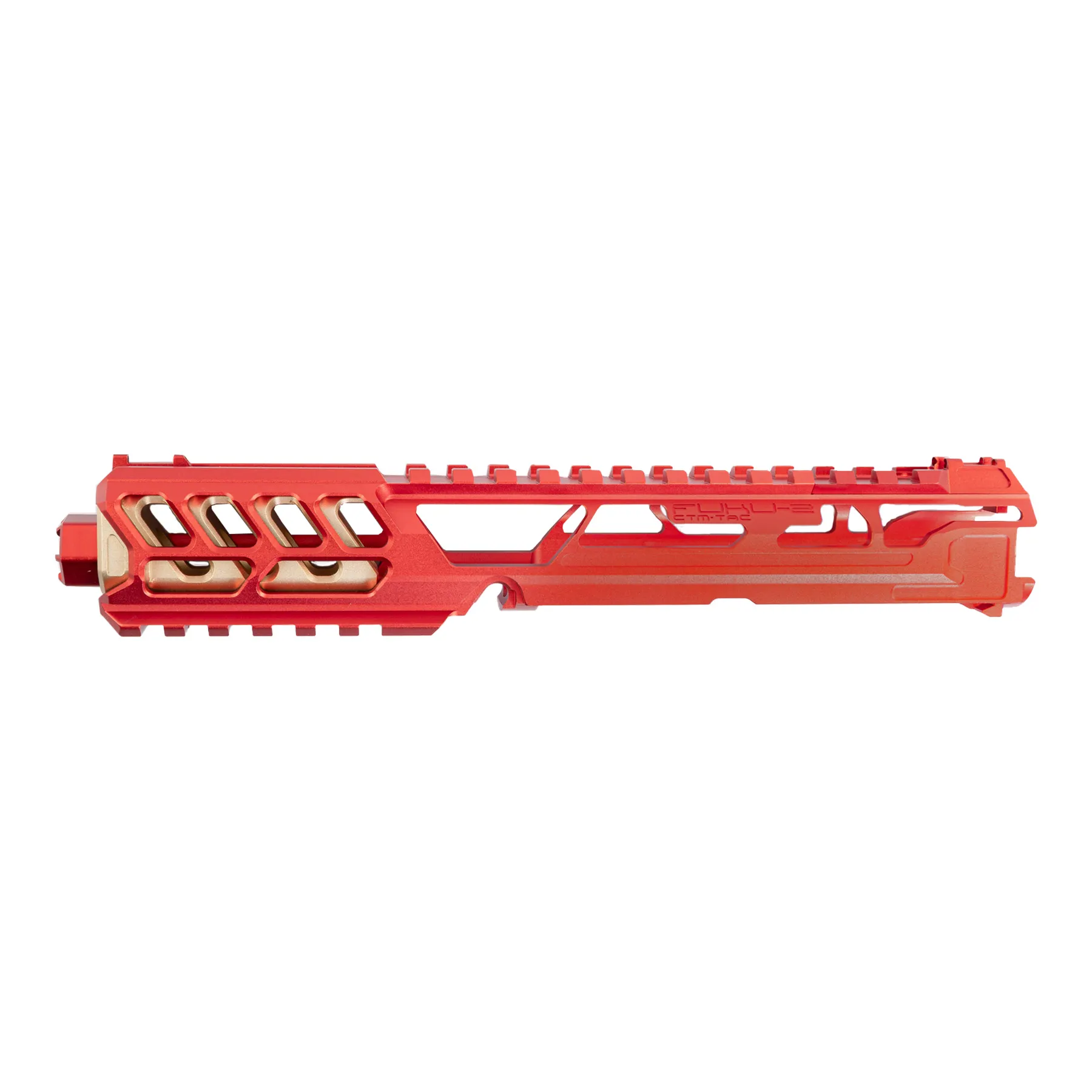 AAP-01 CNC Upper Set Long Cutout, Red/Gold