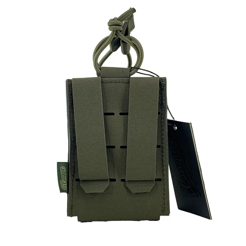 Conquer Laser-Cut Rifle Mag Pouch, Ranger Green