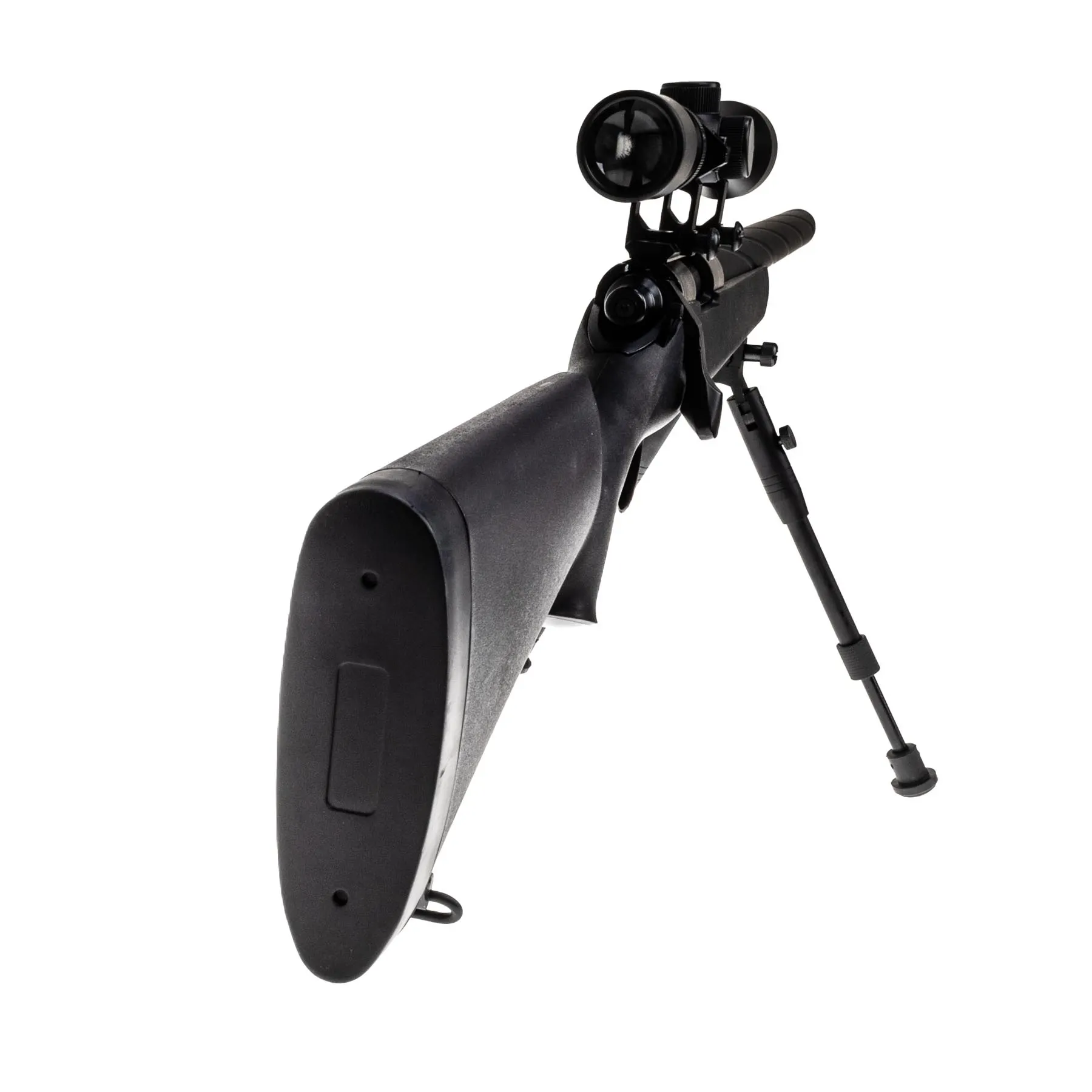 WELL MB03 VSR10 Scharfschützengewehr w/ Scope & Bipod, Black