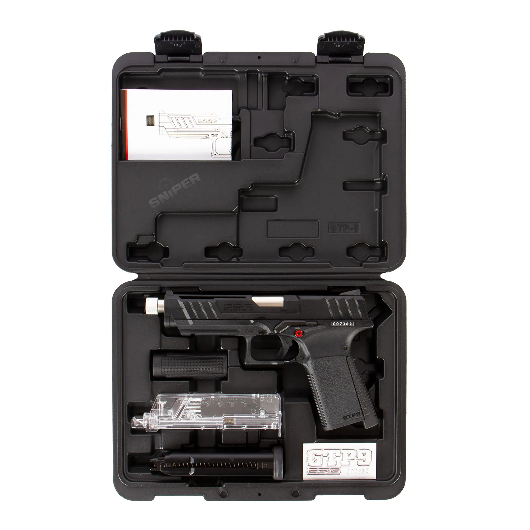 G&G GTP 9 Black GBB Softair Pistole