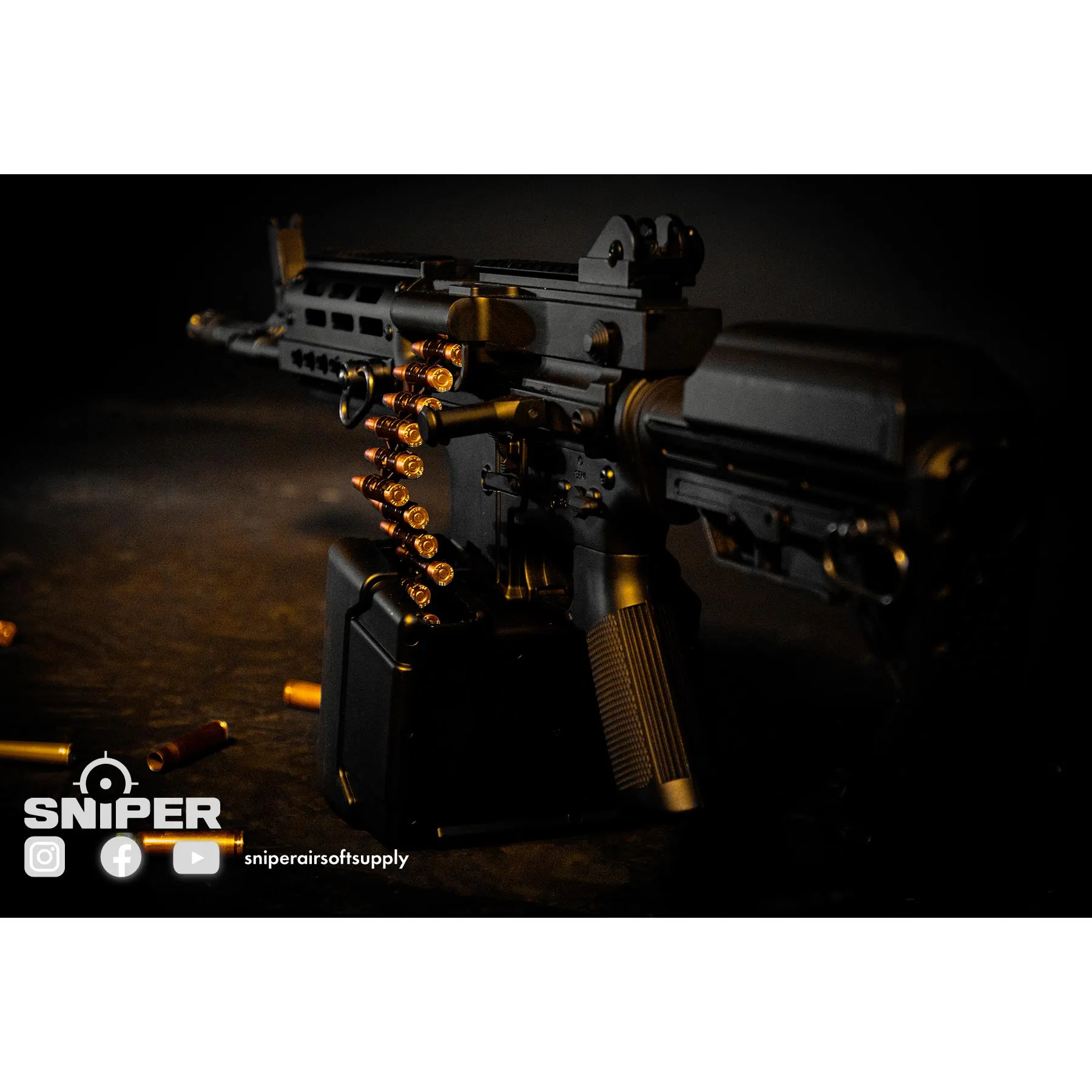 Golden Eagle MCR LMG mit Drum Mag, (S)AEG Golden Eagle MCR LMG mit Drum Mag, (S)AEG