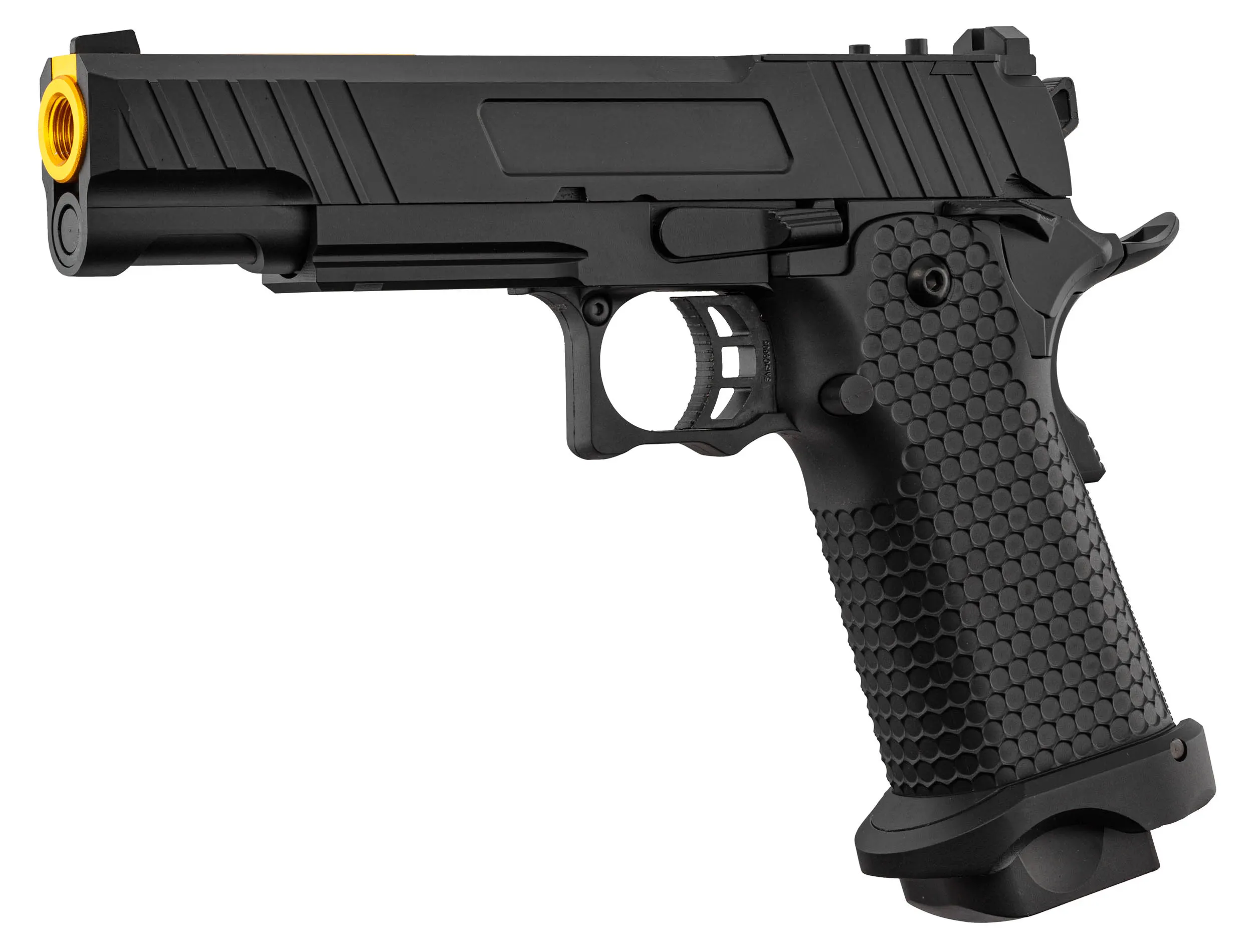 Golden Eagle 5.1 Hi-Capa GBB Airsoft Pistole, Black/Gold