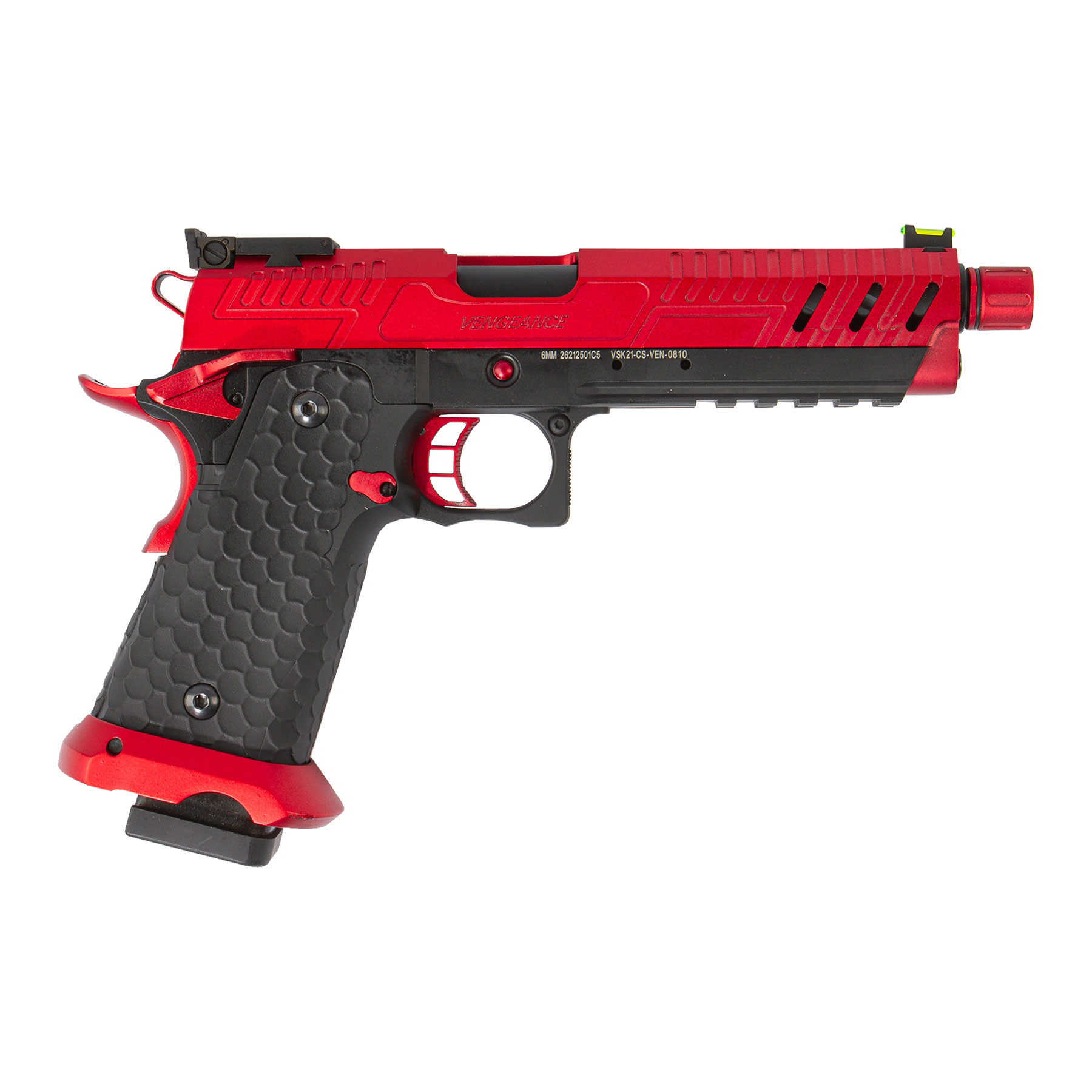 Vorsk Hi-Capa 5.1 Black/Red GBB Softair Pistole