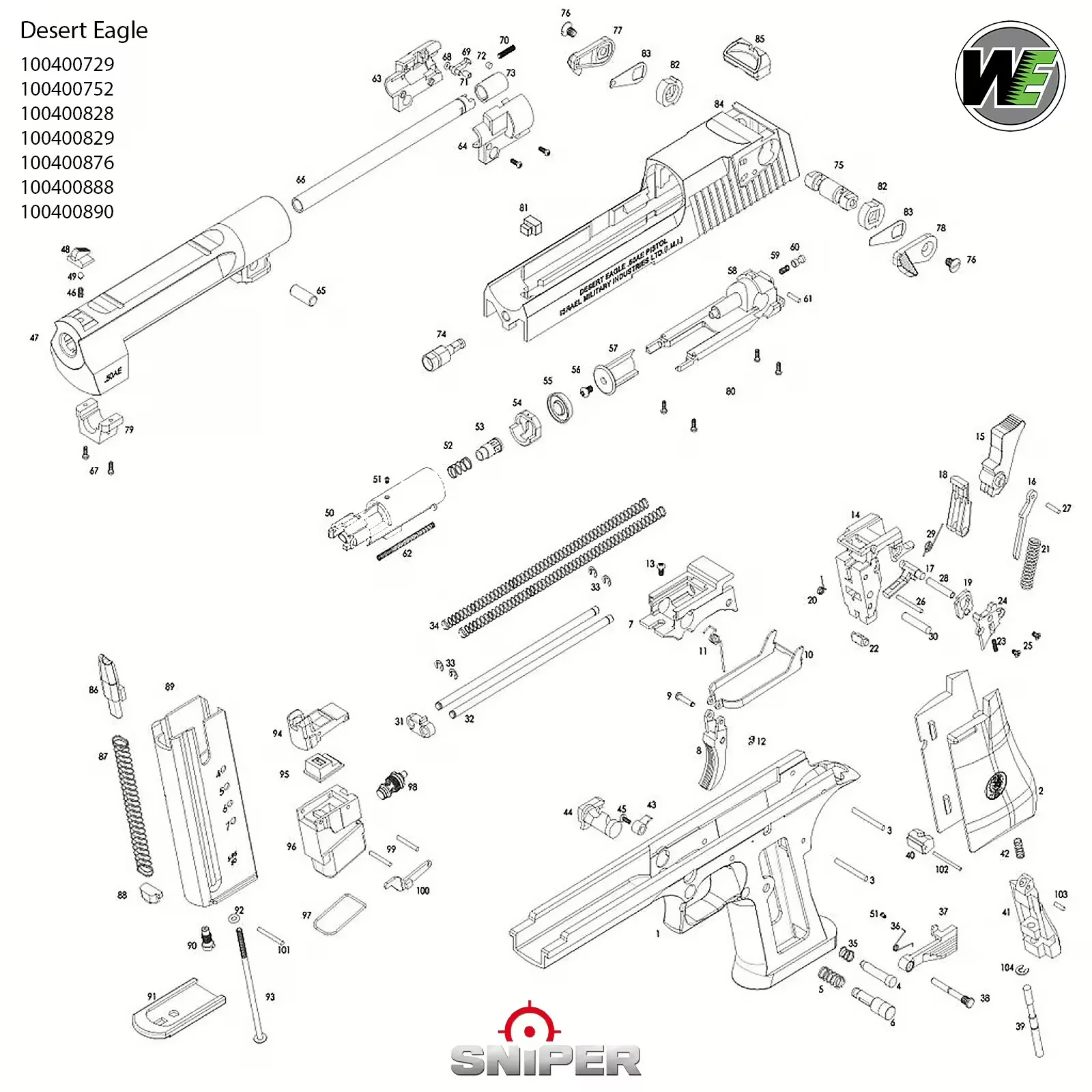 WE Desert Eagle Part No. 98