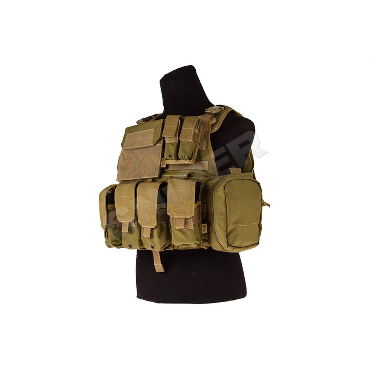 MOLLE Plate Carrier with Pouch Set, Khaki